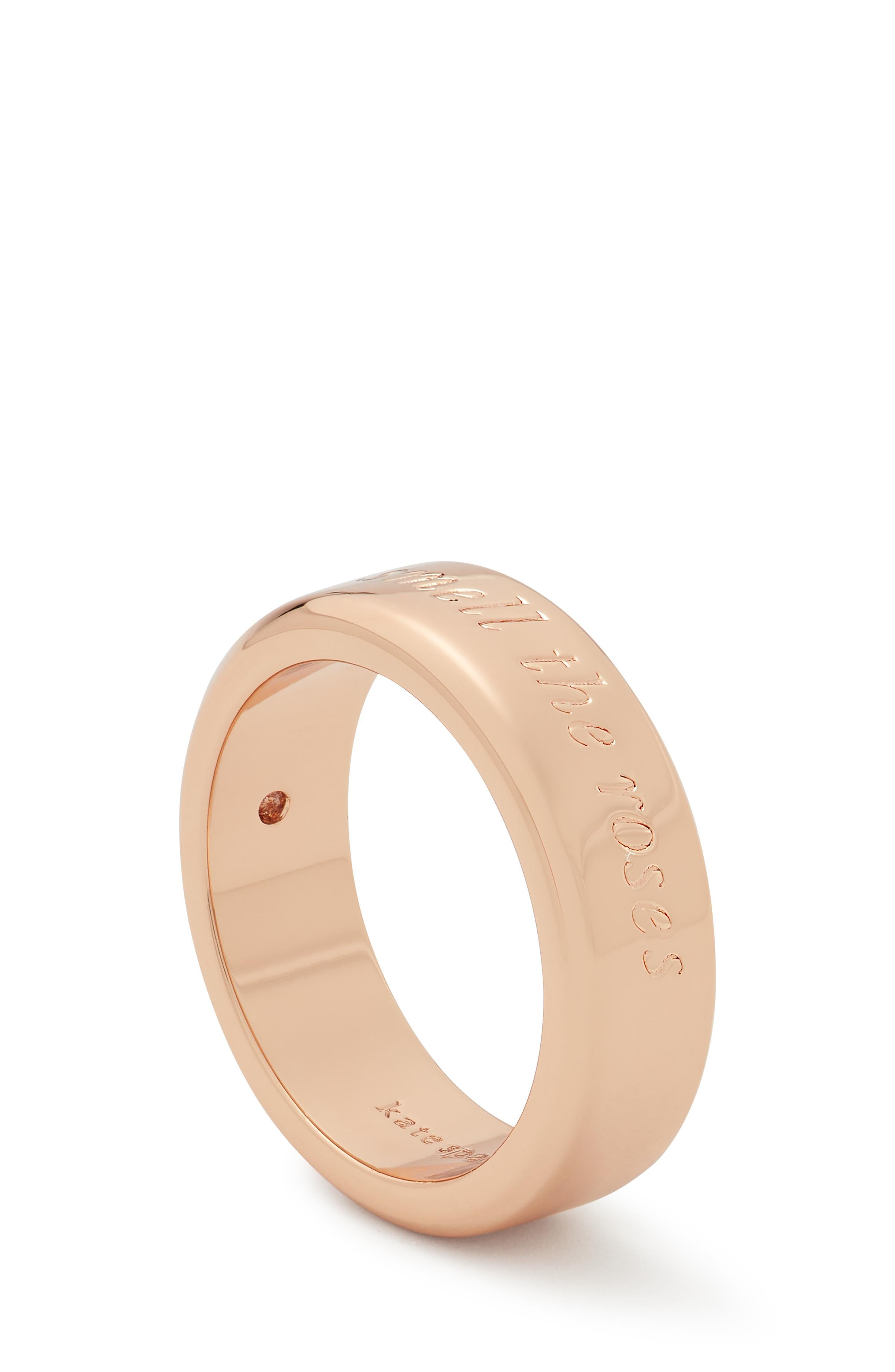 stop and smell the roses idiom ring