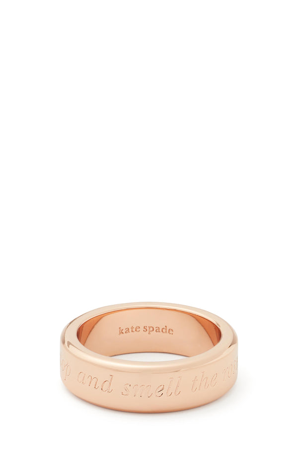 stop and smell the roses idiom ring