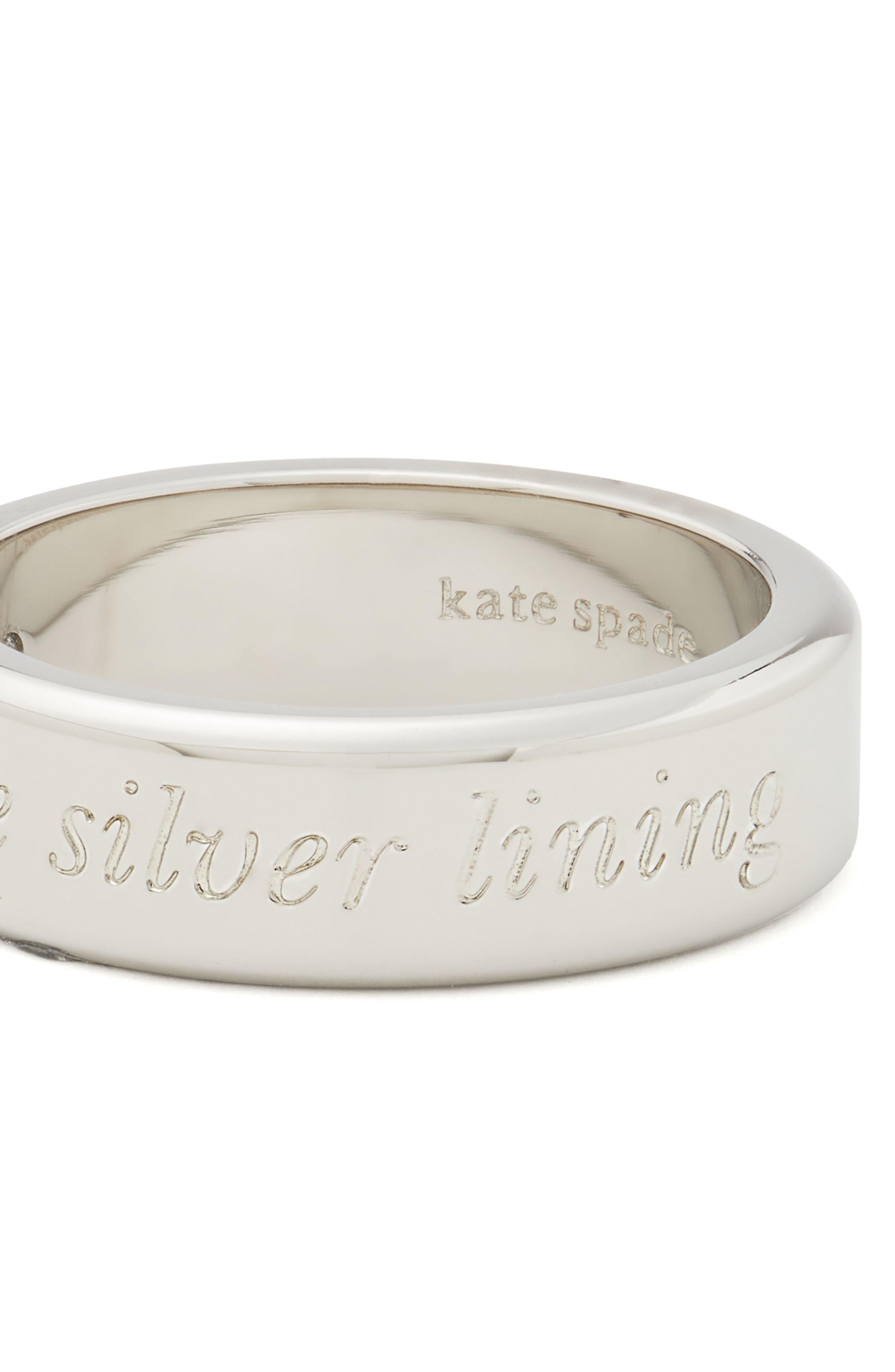 find the silver lining idiom ring