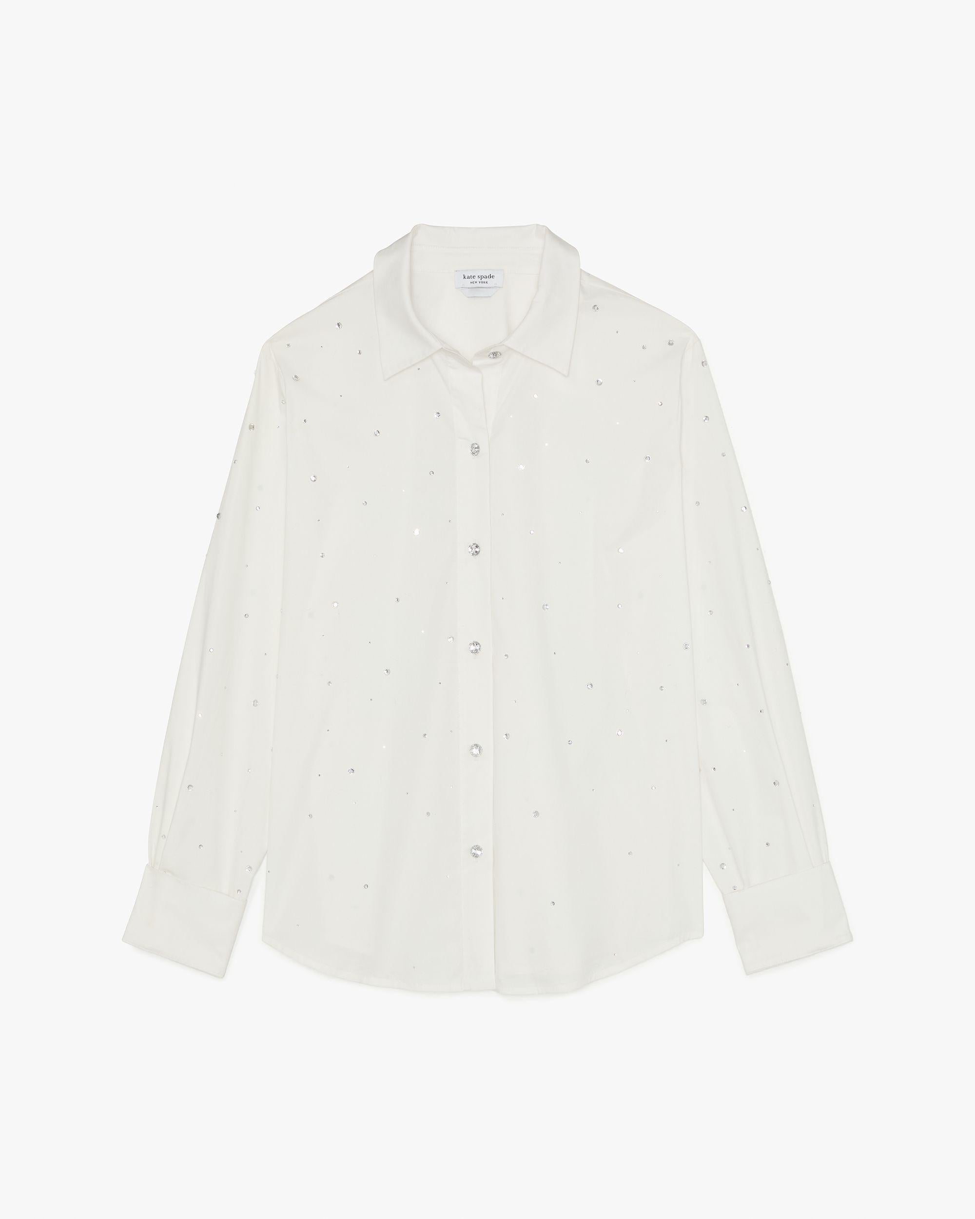 embellished poplin shirt