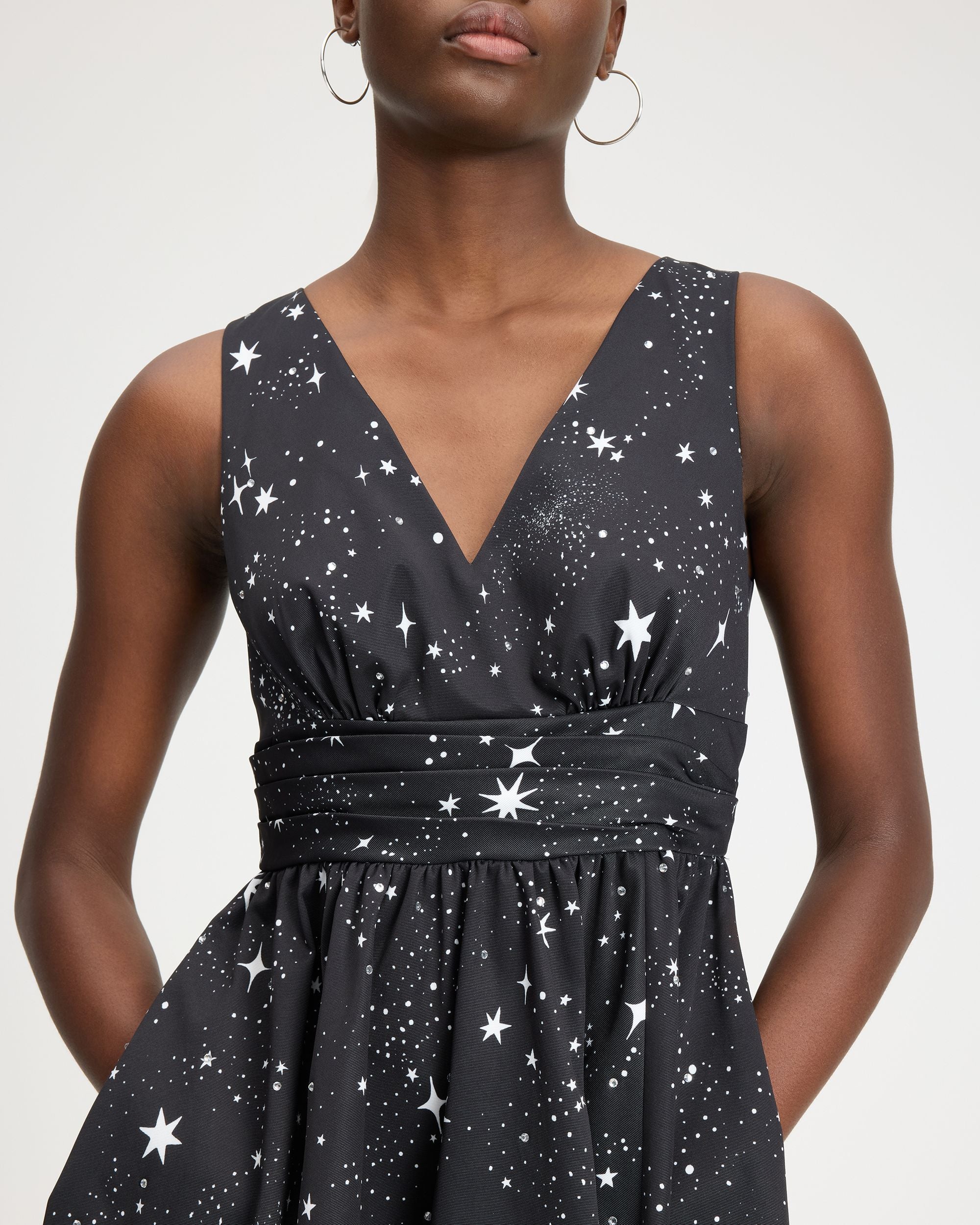 embellished starry sky dress