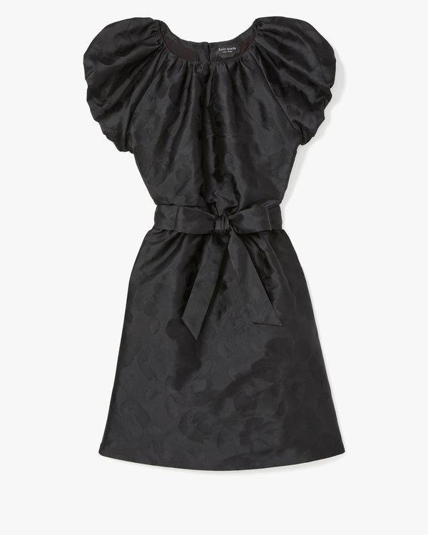 fall poppies taffeta dress