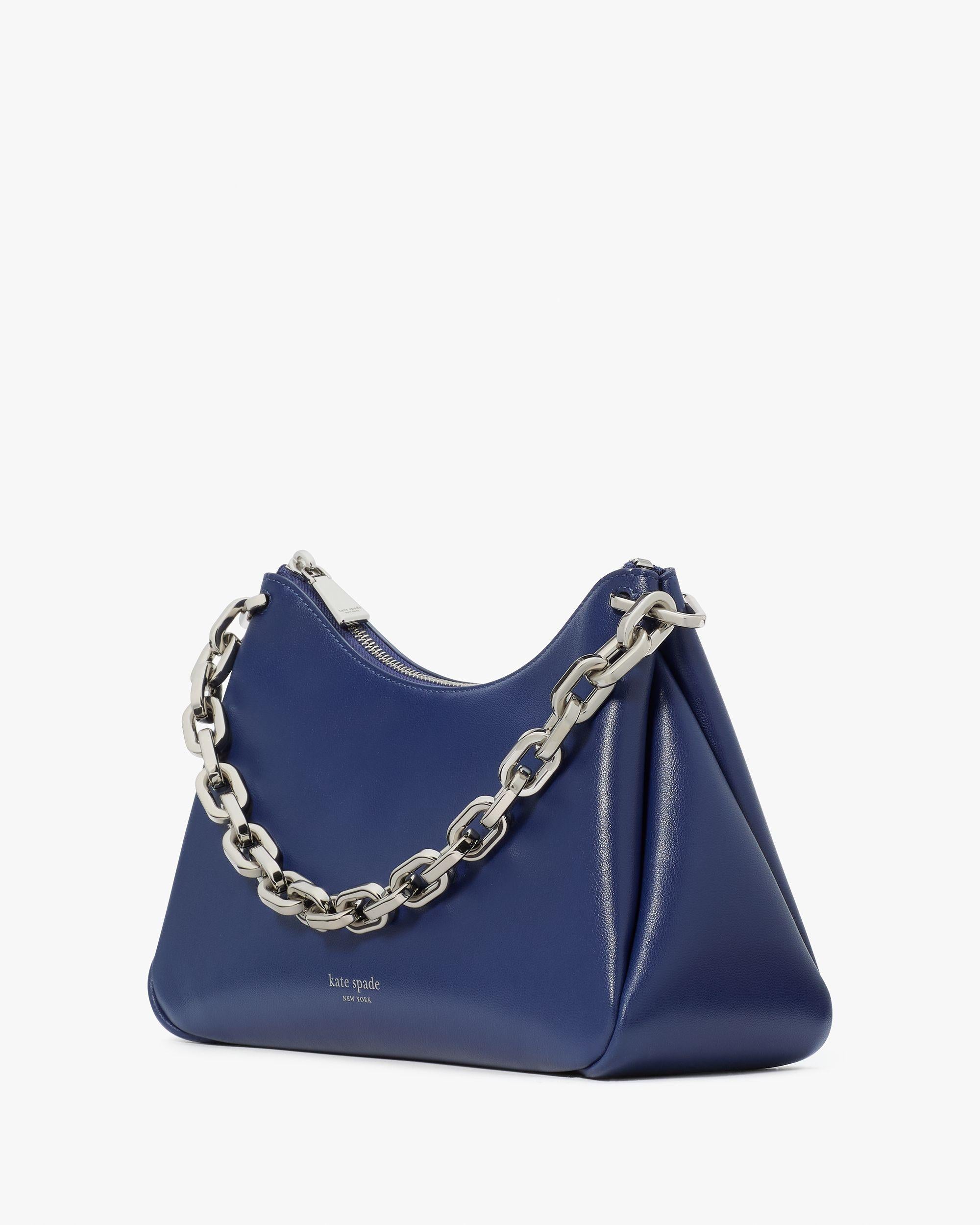 KI421-Grace Chain Shoulder Bag-Deep Lake