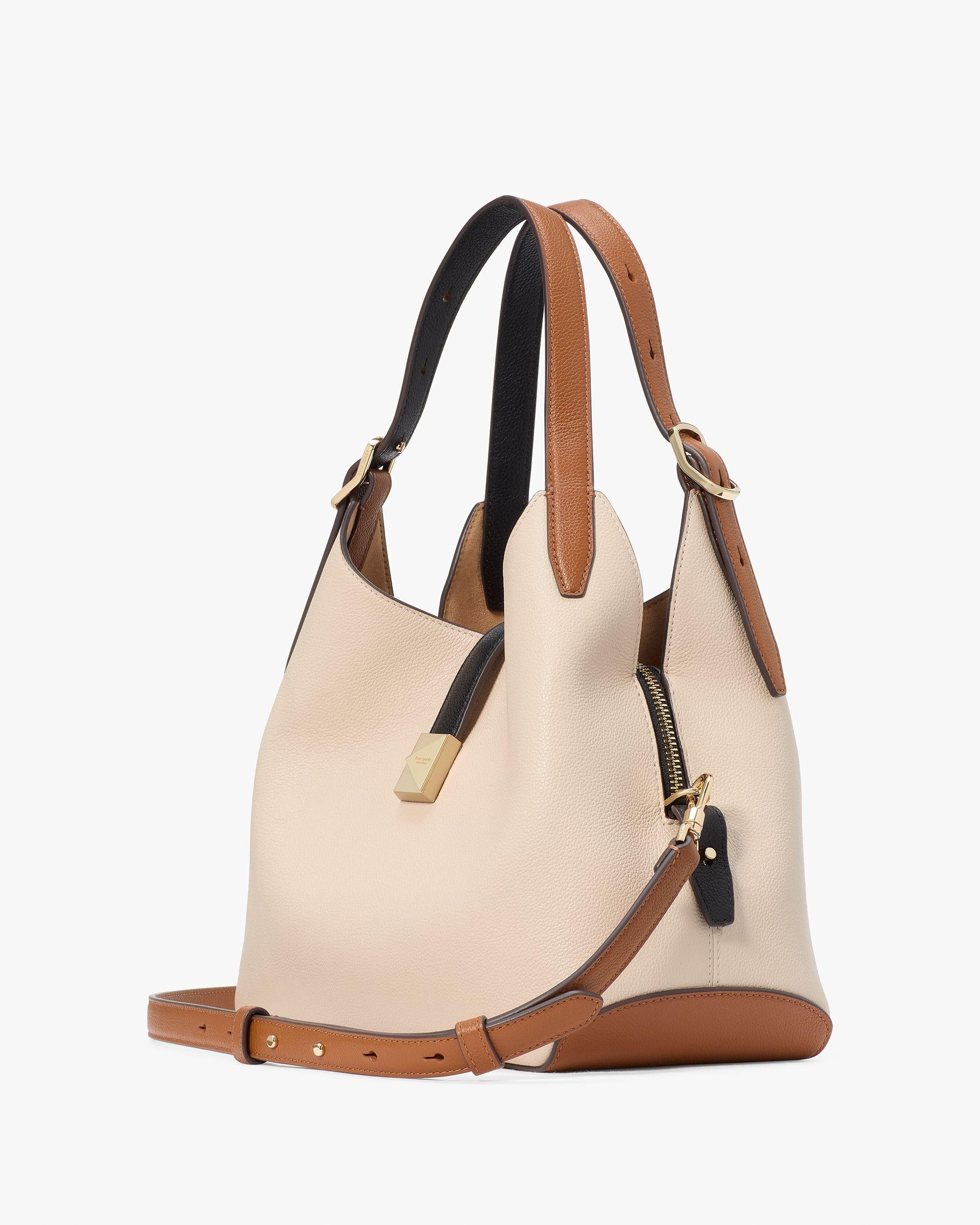 KI551-Deco Colorblocked Crossbody Tote-Milk Glass Multi