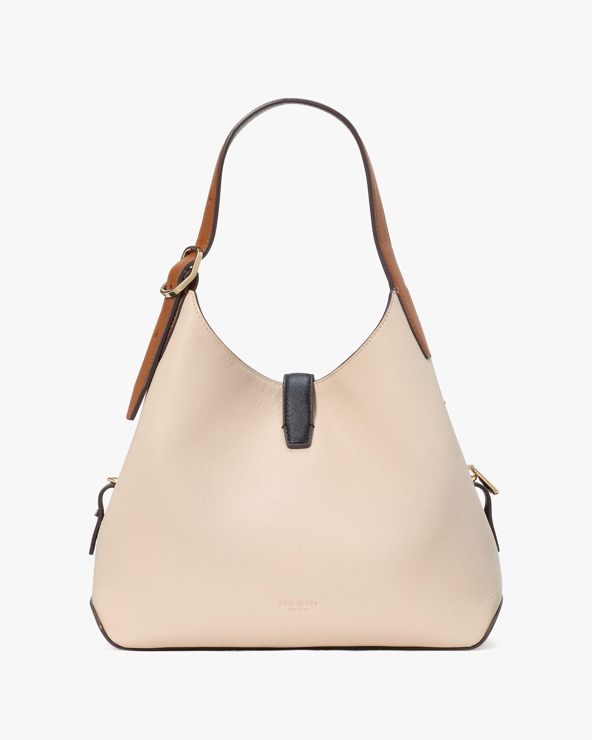 KI551-Deco Colorblocked Crossbody Tote-Milk Glass Multi