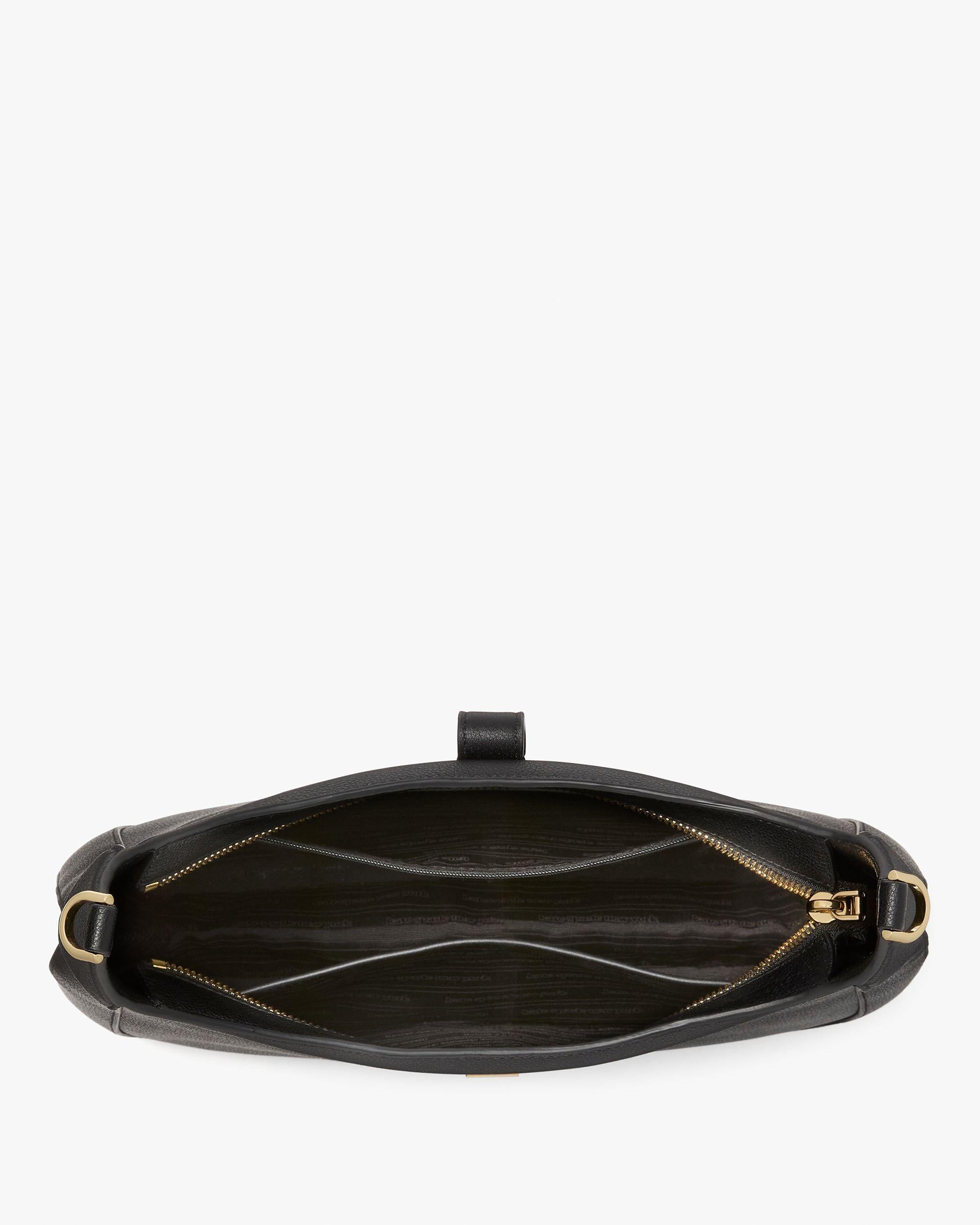 KI554-Deco Hobo Bag-Black