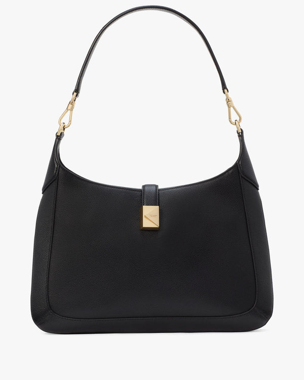 KI554-Deco Hobo Bag-Black