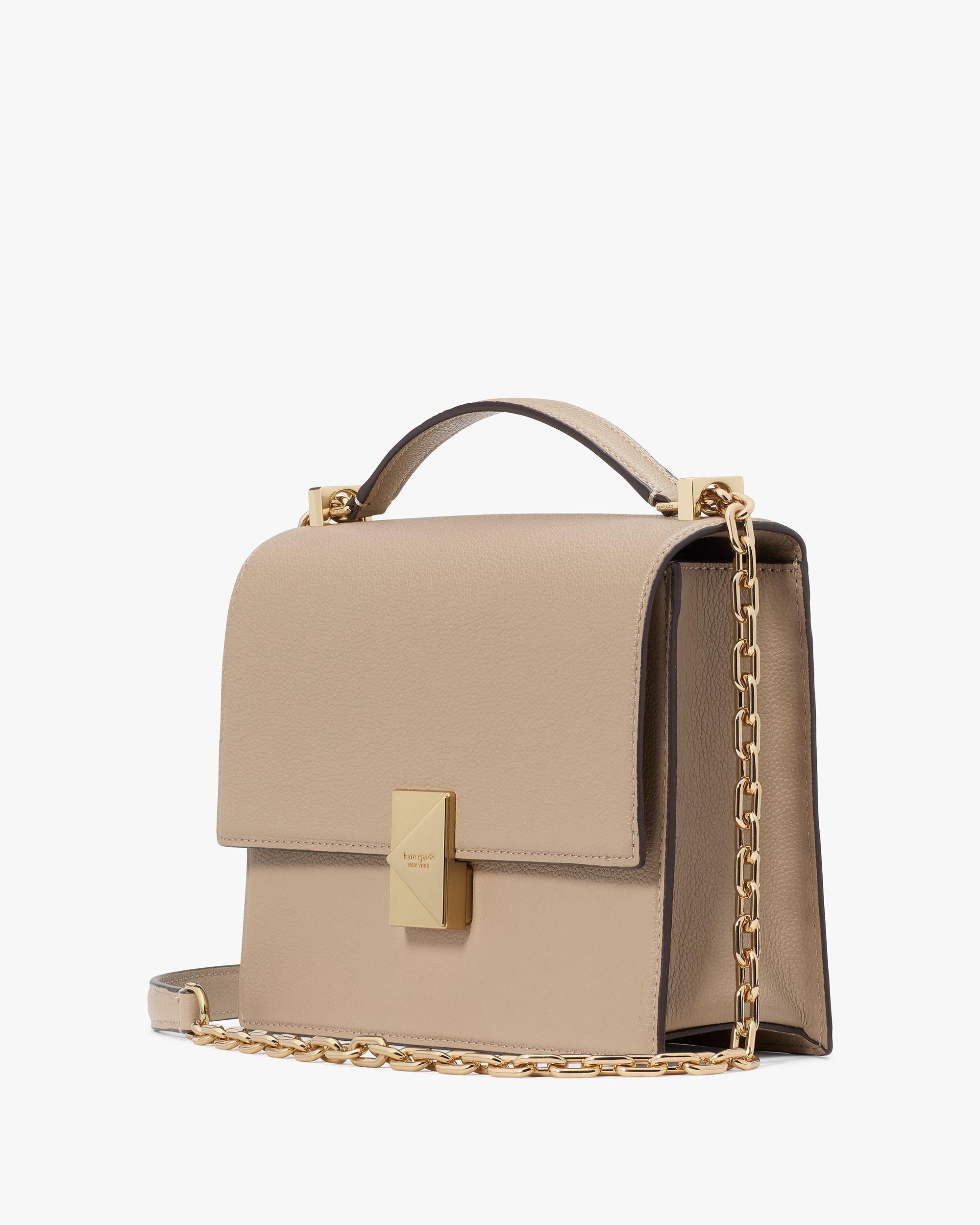 KI555-Deco Chain Shoulder Bag-Timeless Taupe