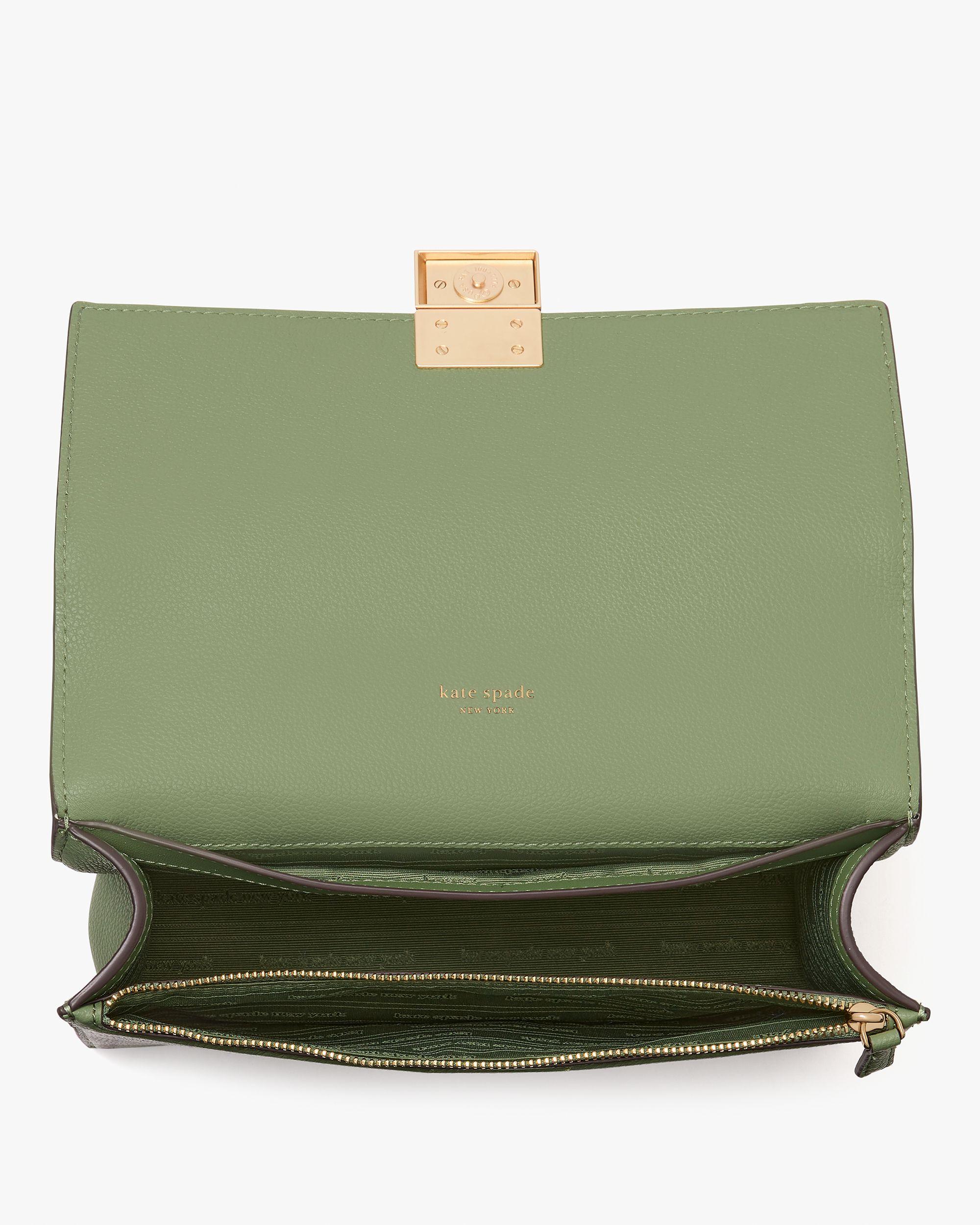 KI555-Deco Chain Shoulder Bag-Olive Leaf