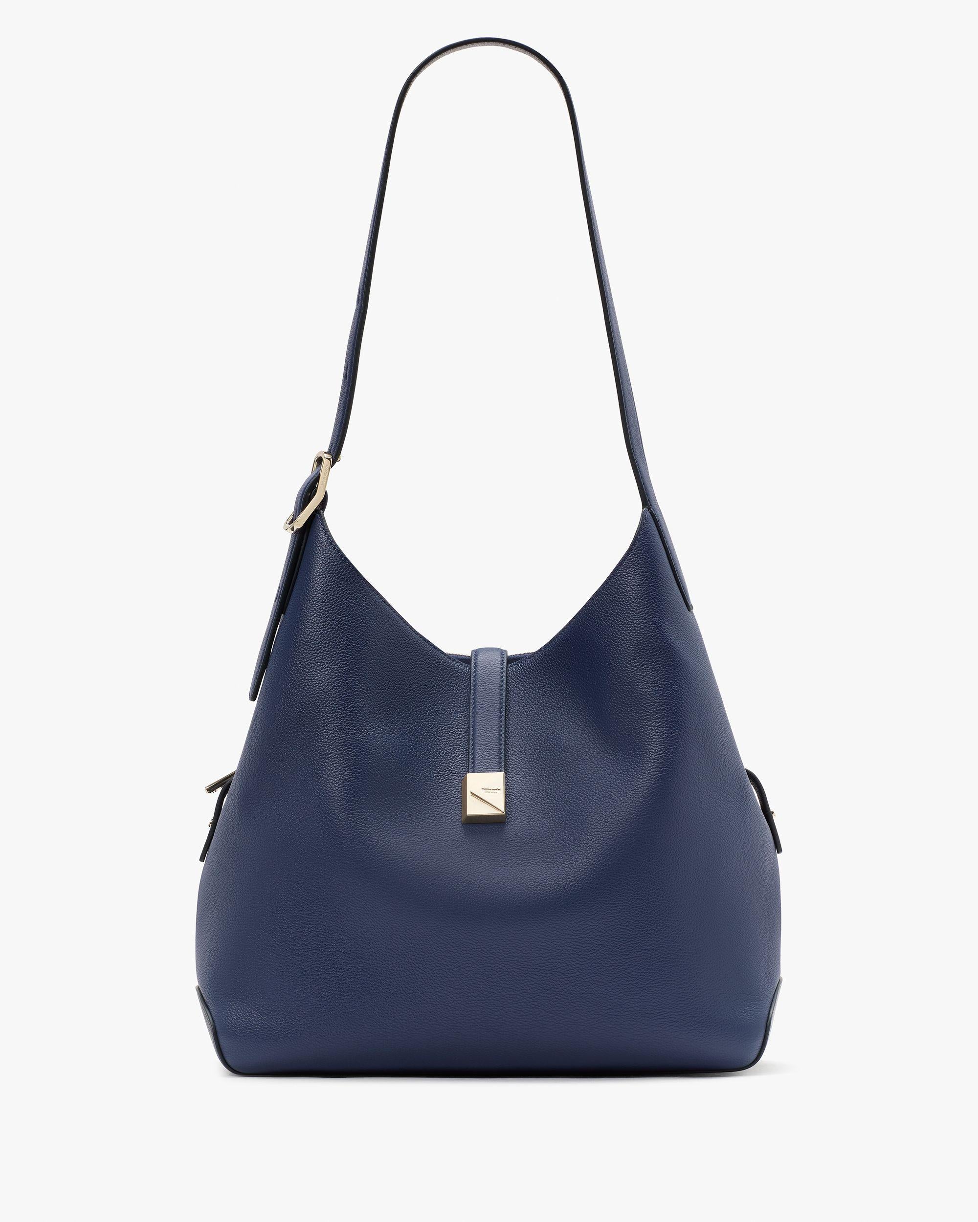 KI556-Deco Large Shoulder Bag-Parisian Navy