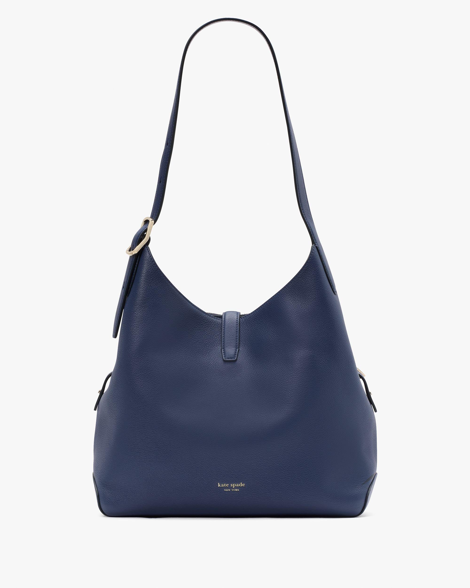 KI556-Deco Large Shoulder Bag-Parisian Navy