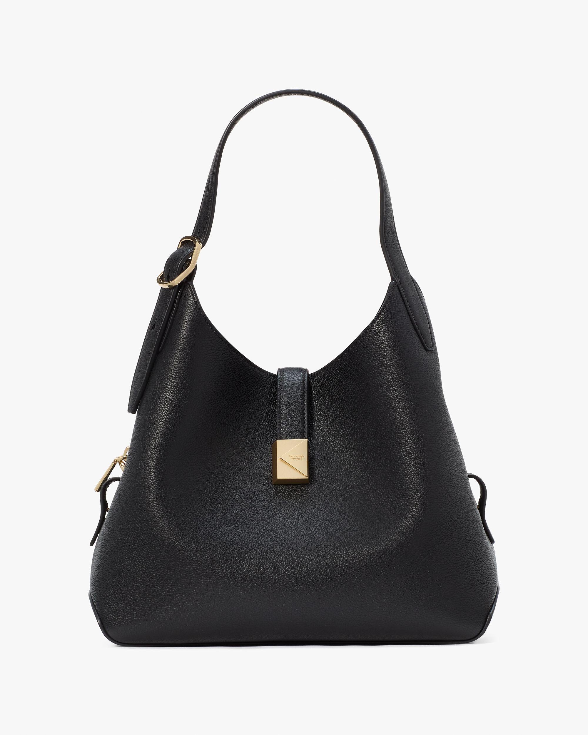 KI557-Deco Crossbody Tote-Black