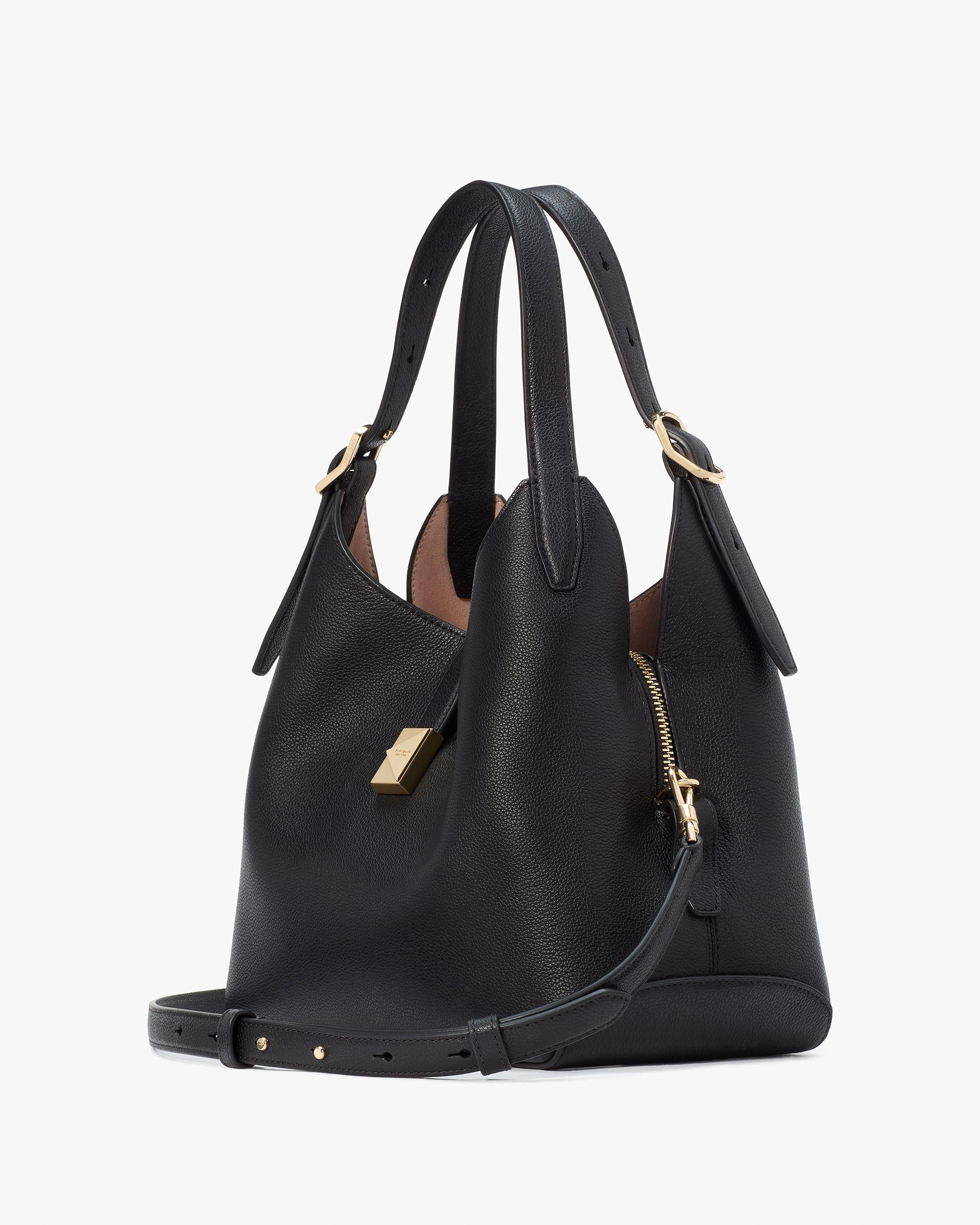 KI557-Deco Crossbody Tote-Black