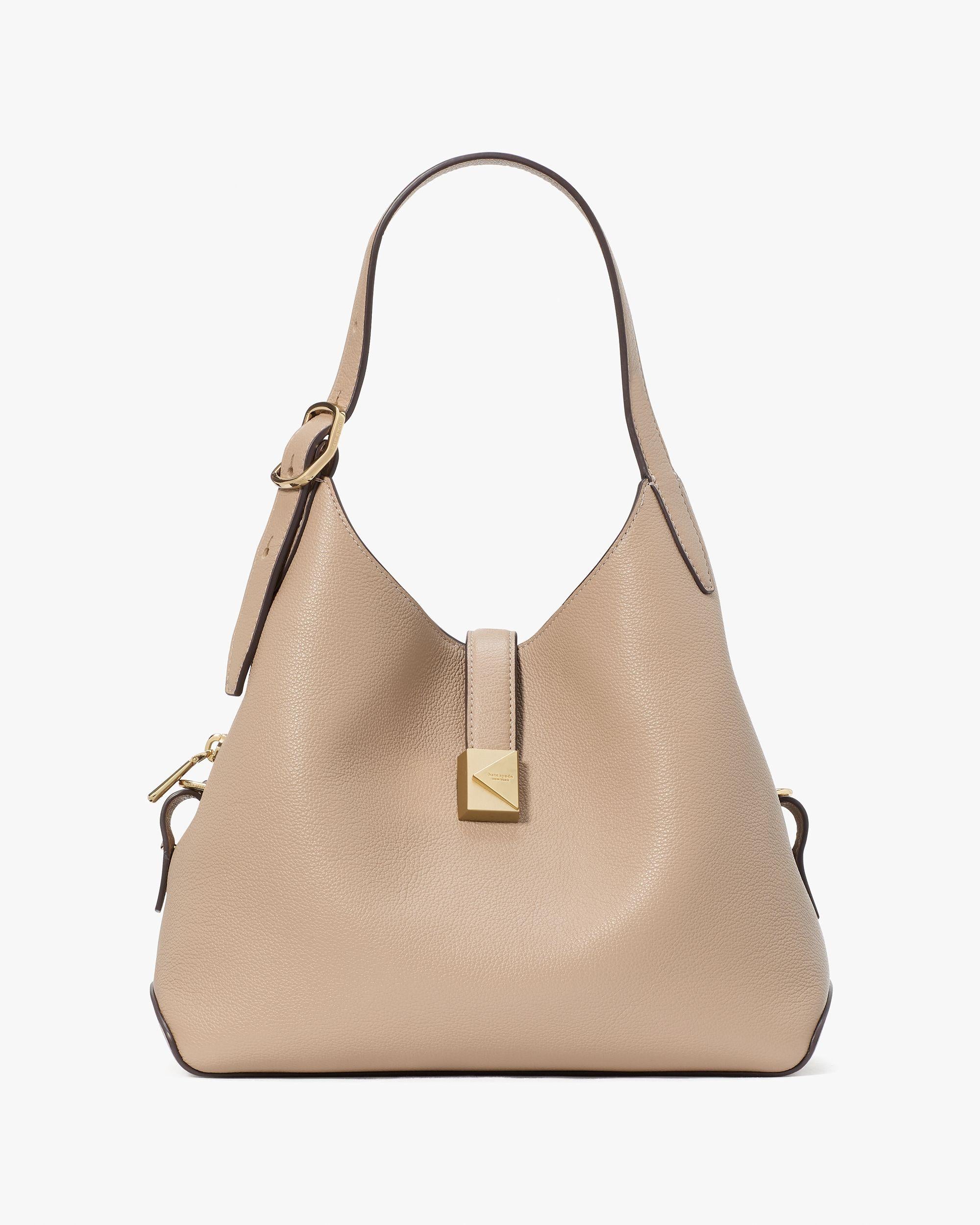 KI557-Deco Crossbody Tote-Timeless Taupe