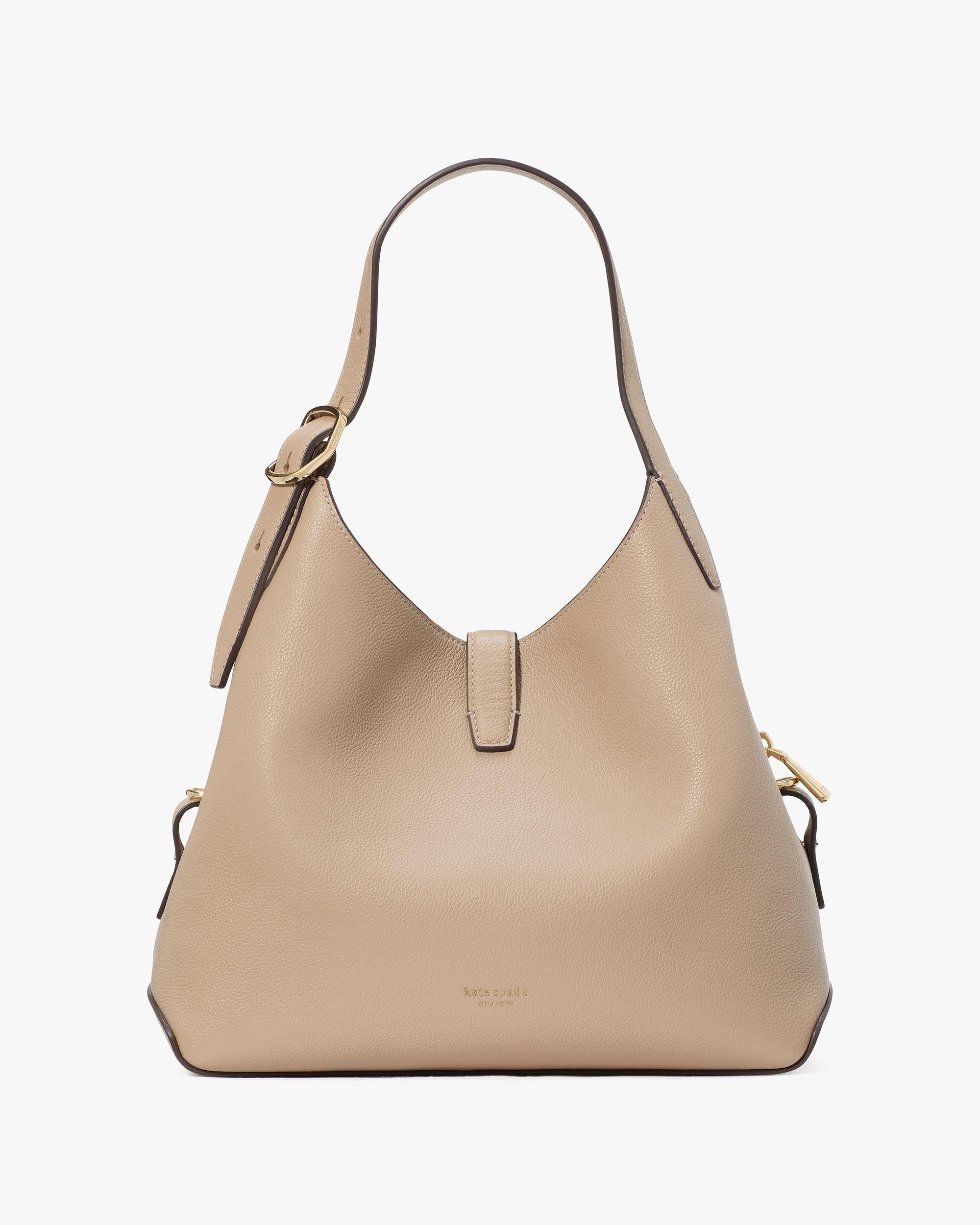 KI557-Deco Crossbody Tote-Timeless Taupe