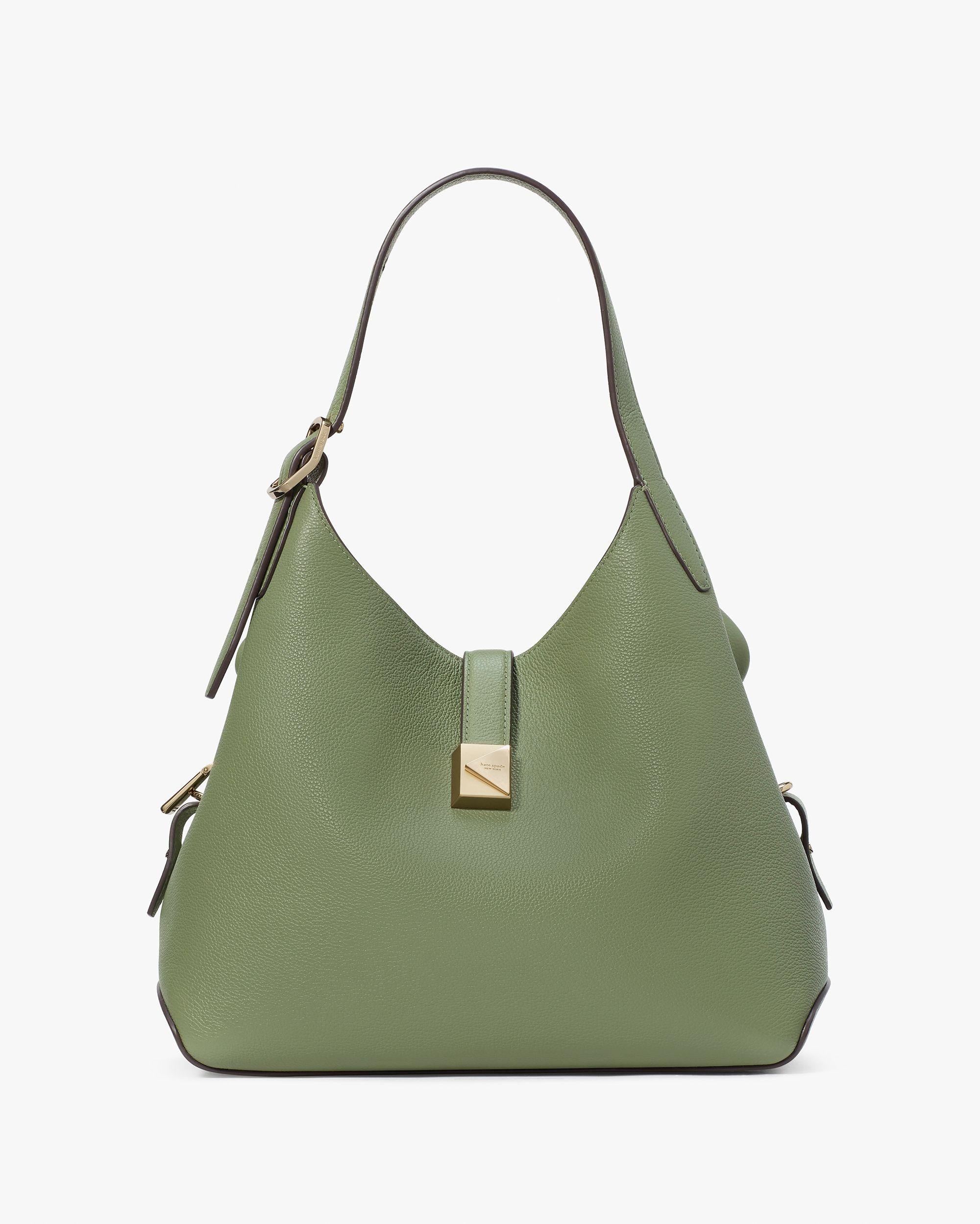 KI557-Deco Crossbody Tote-Olive Leaf