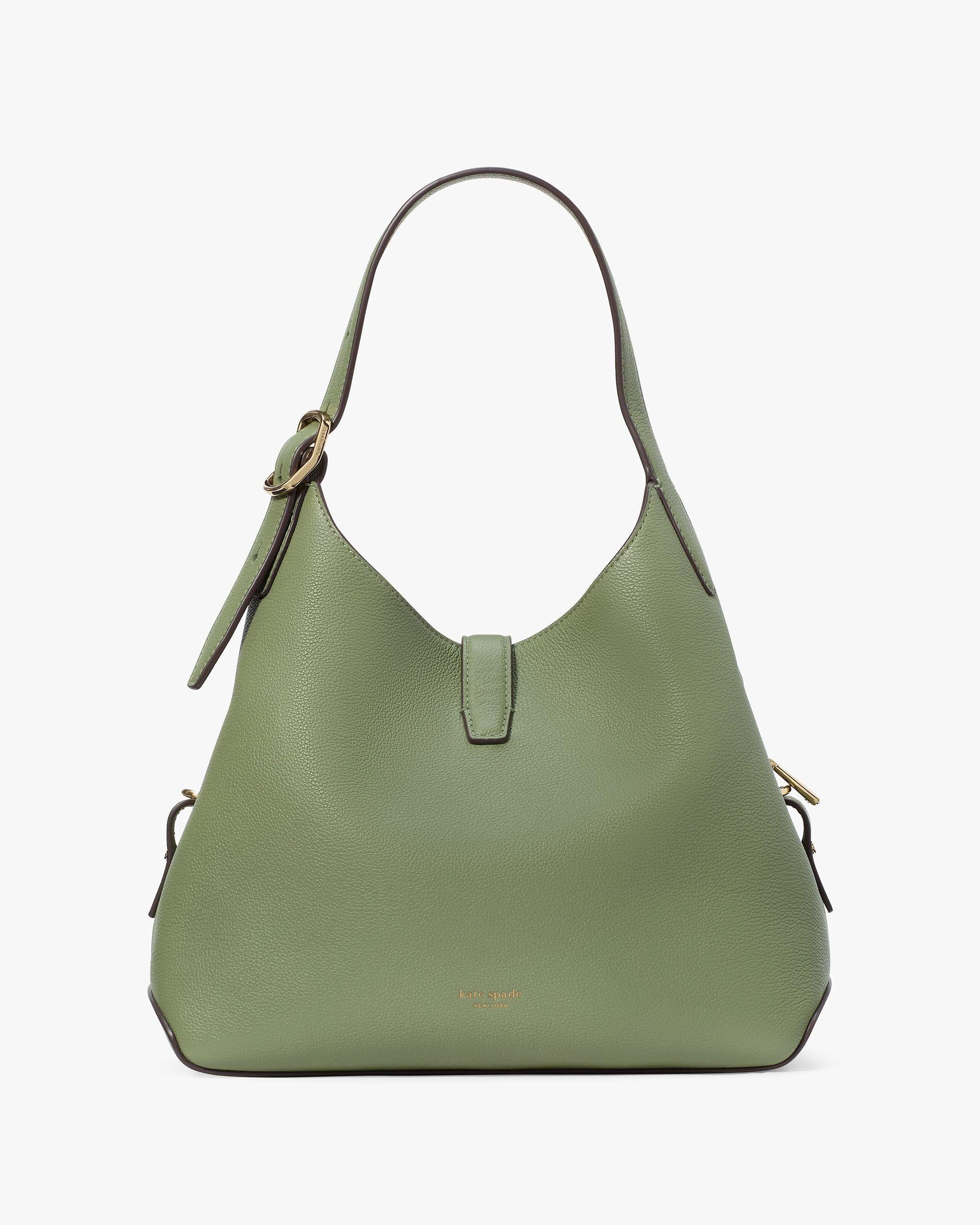 KI557-Deco Crossbody Tote-Olive Leaf