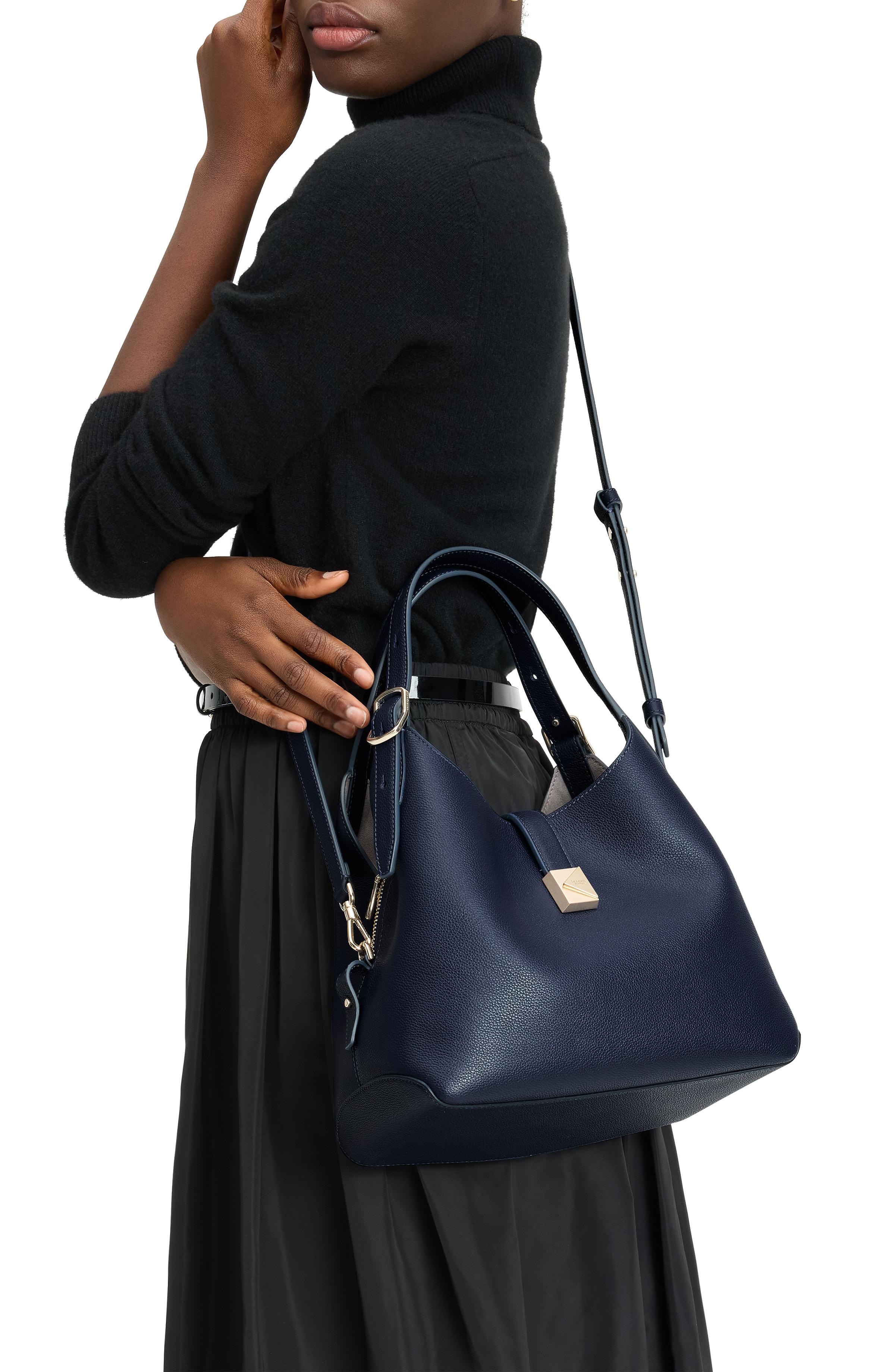 KI557-Deco Crossbody Tote-Parisian Navy