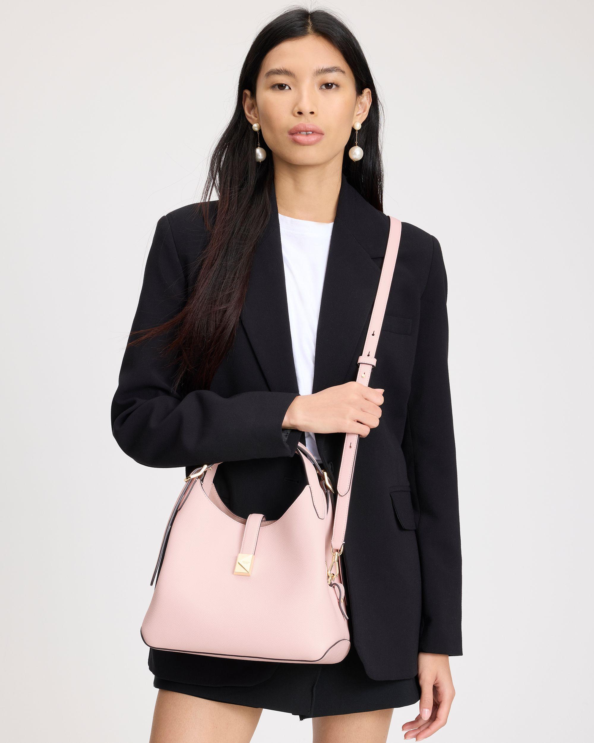 KI557-Deco Crossbody Tote-Pastry Pink