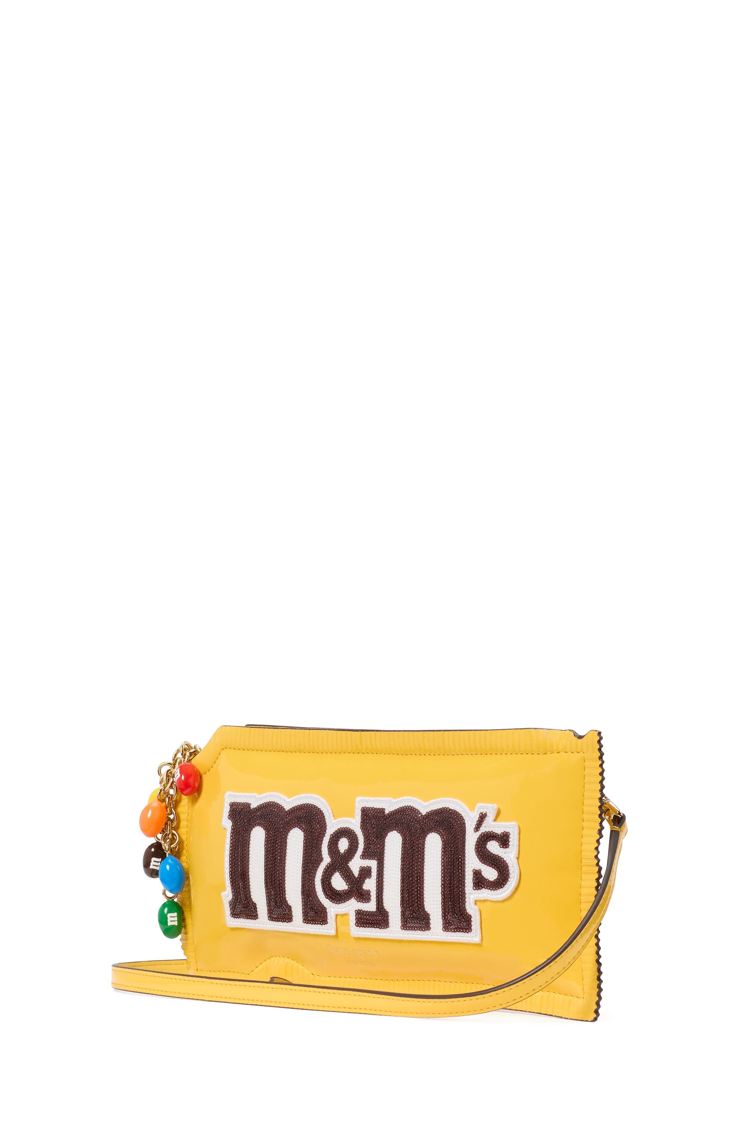 m&m's x kate spade new york embellished patent 3d crossbody