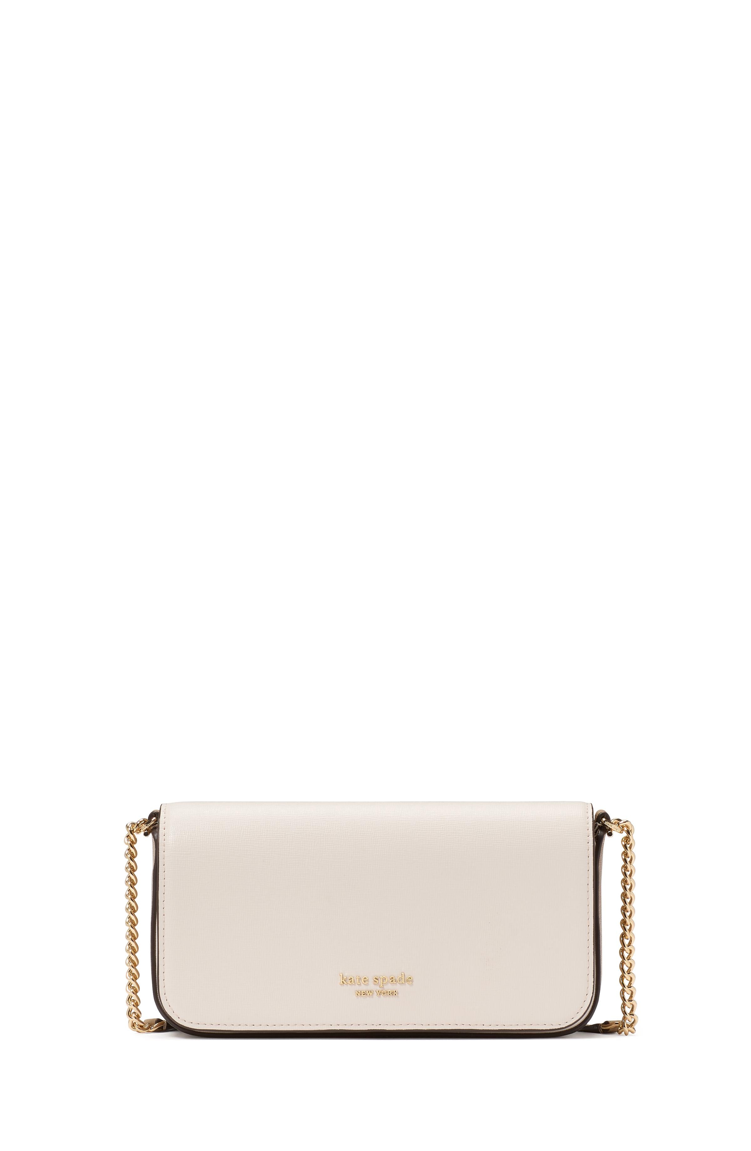 KI648-Devin Colorblocked Flap Chain Wallet-Timeless Taupe Multi