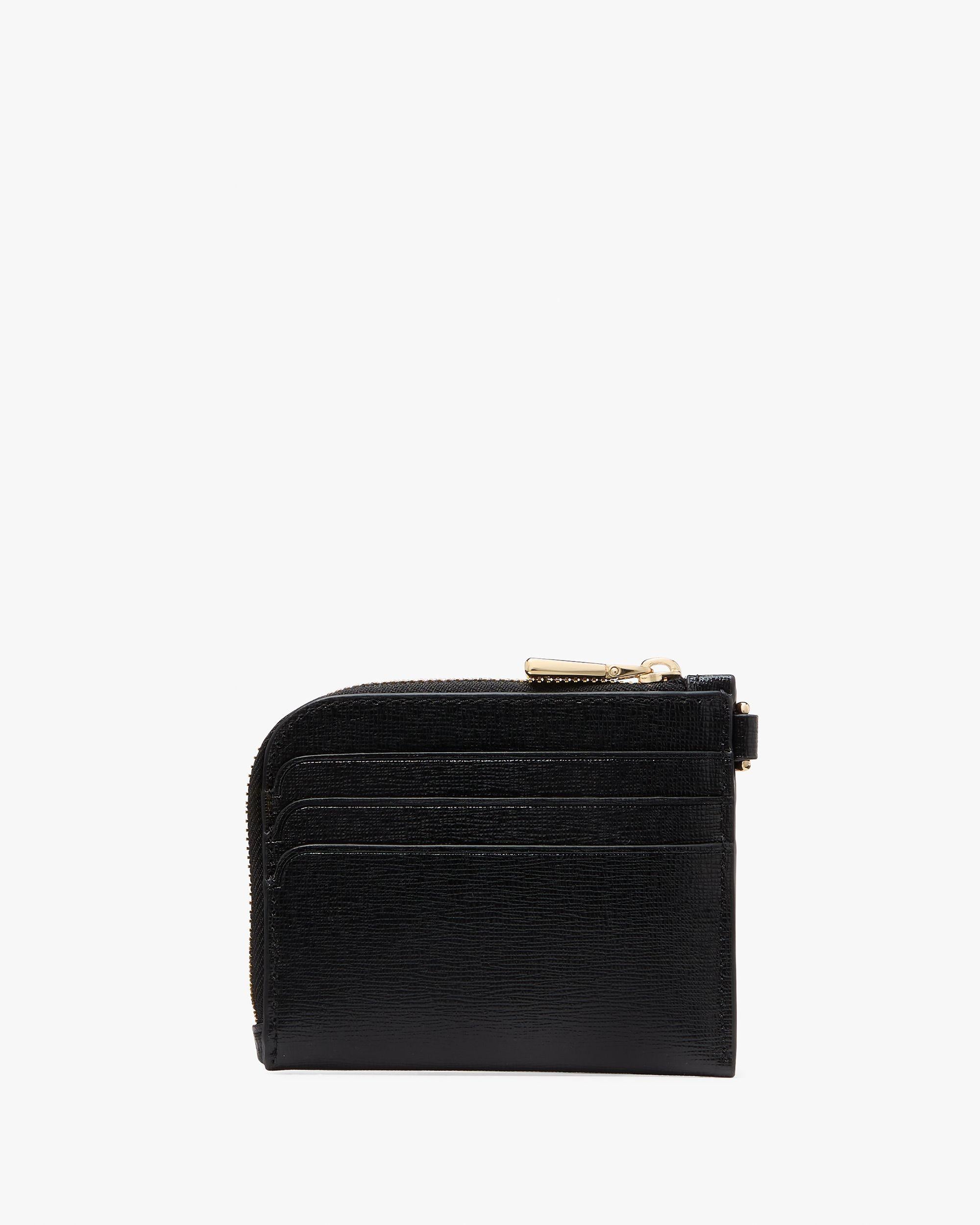 KI663-Devin Coin Card Case Wristlet-Black