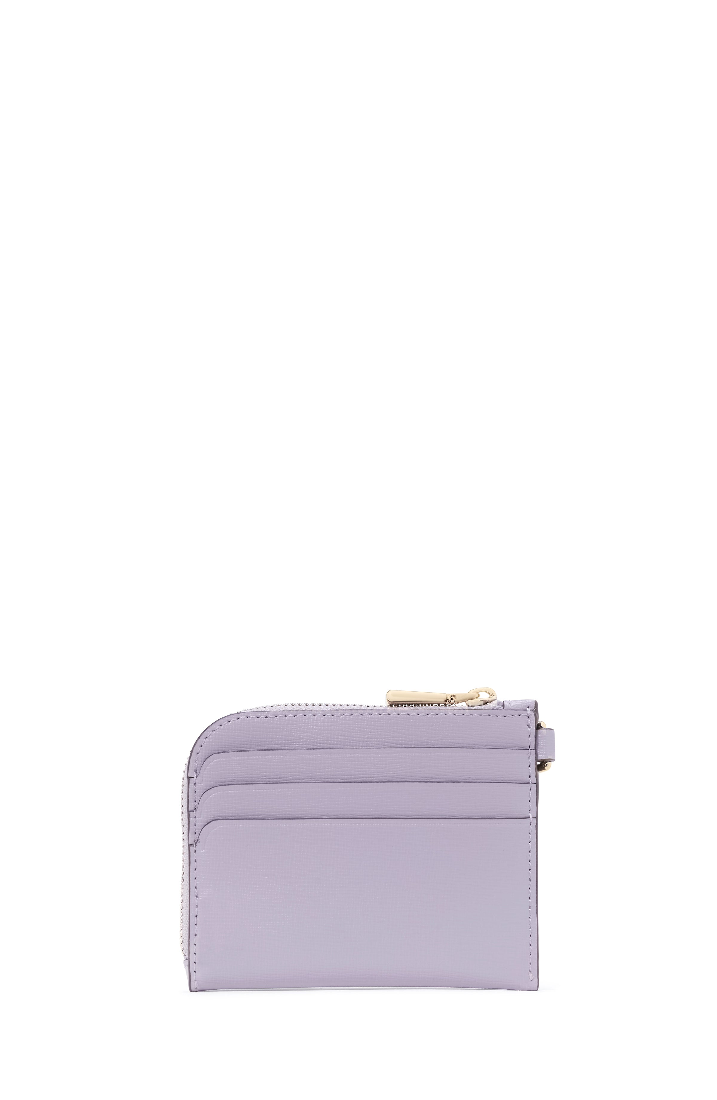 ki663-Devin Coin Card Case Wristlet-Lavender Cream