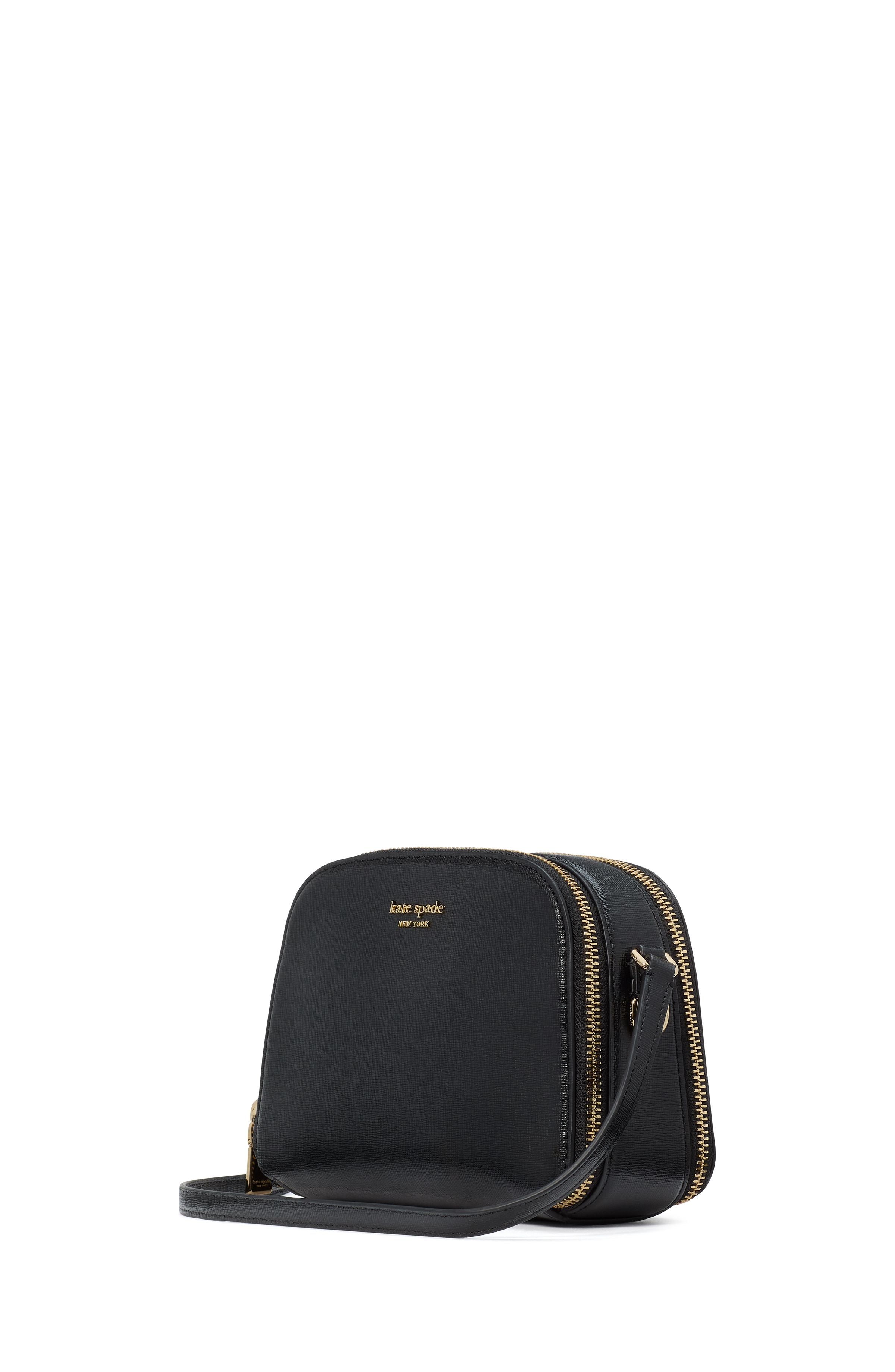 devin double zip dome crossbody