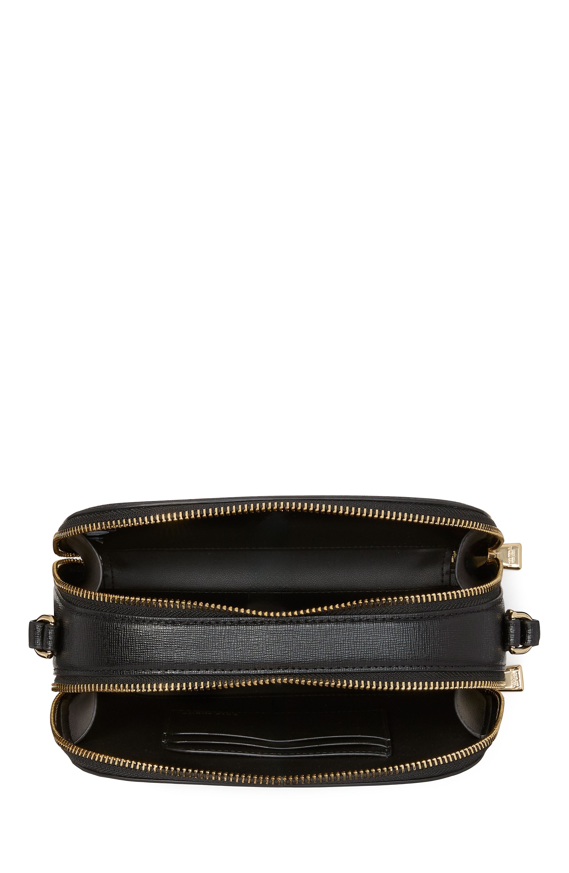 devin double zip dome crossbody