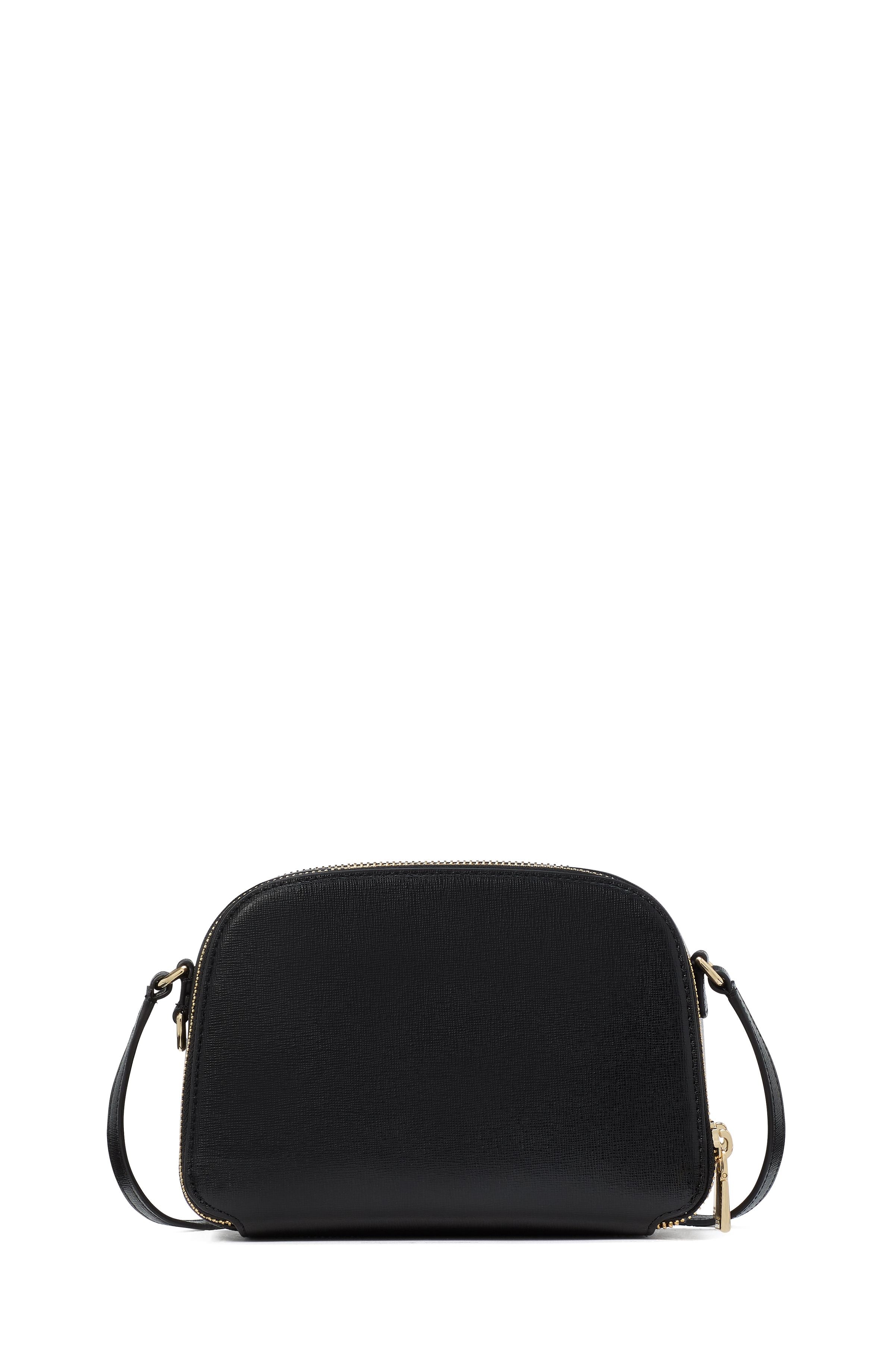 devin double zip dome crossbody