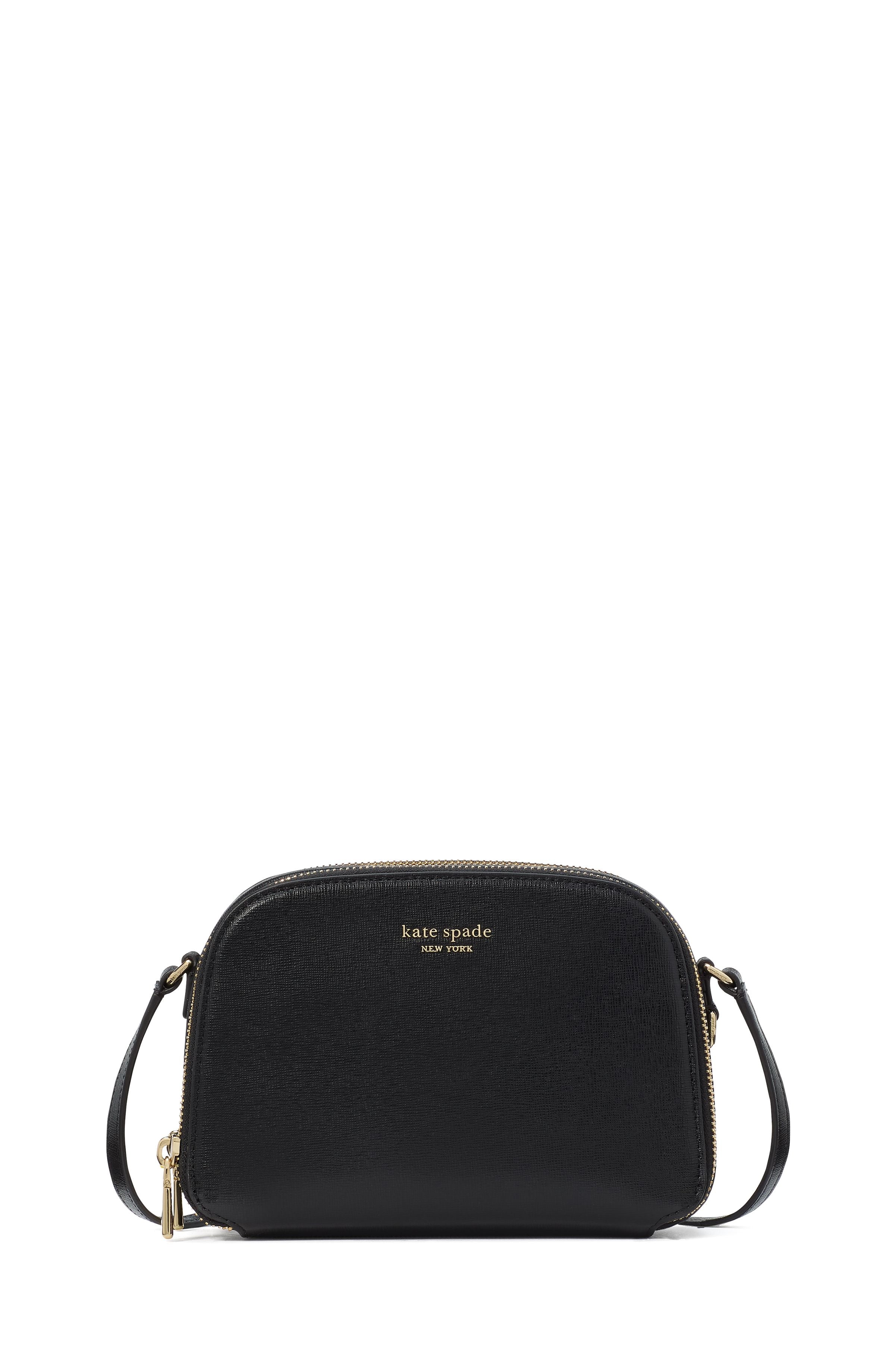 devin double zip dome crossbody