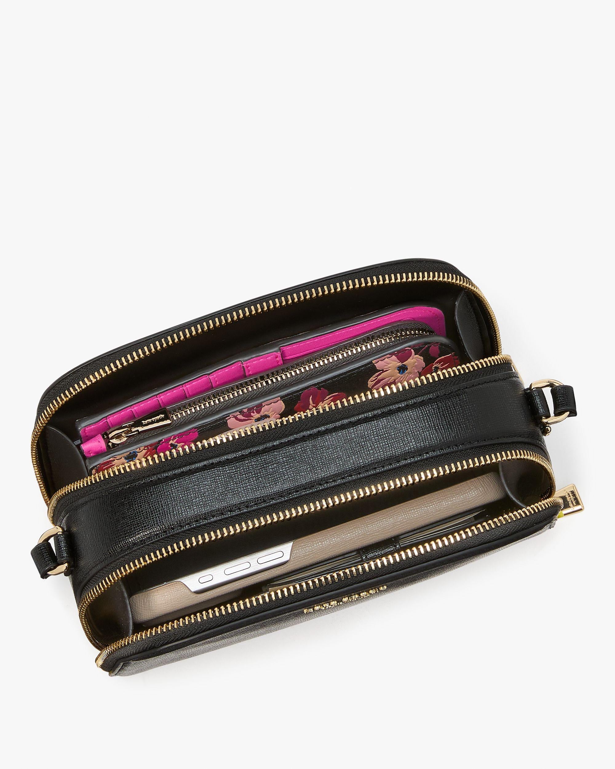 KI665-Devin Double Zip Dome Crossbody-Incense