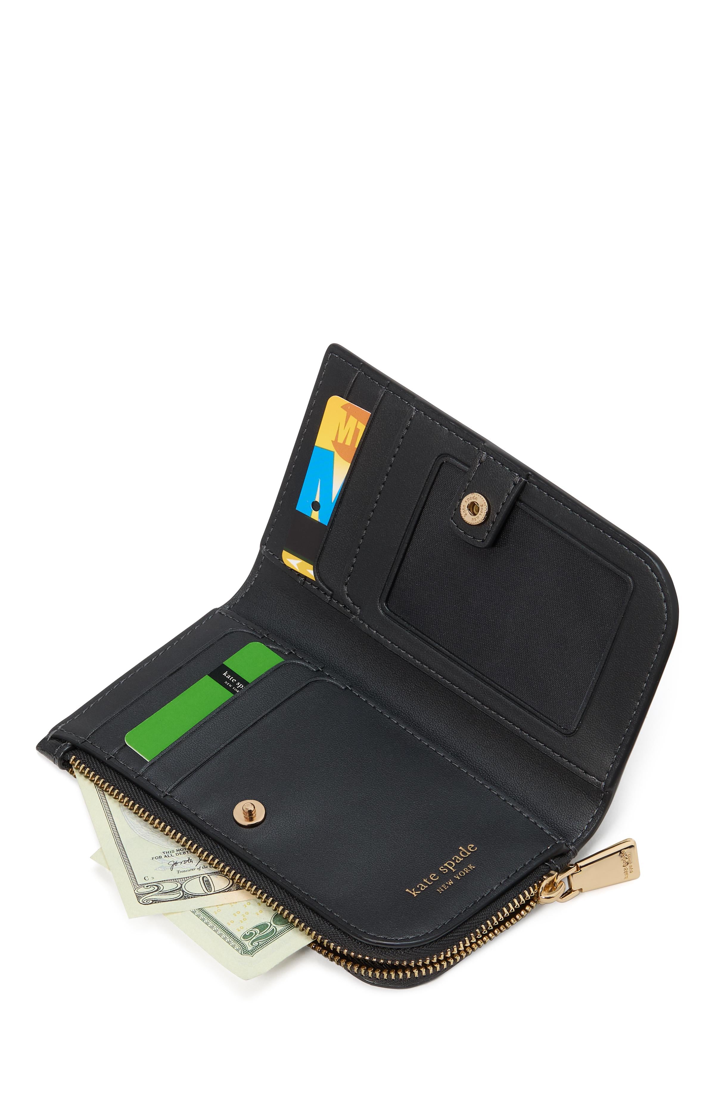 KI671-Devin Small Slim Bifold Wallet-Black