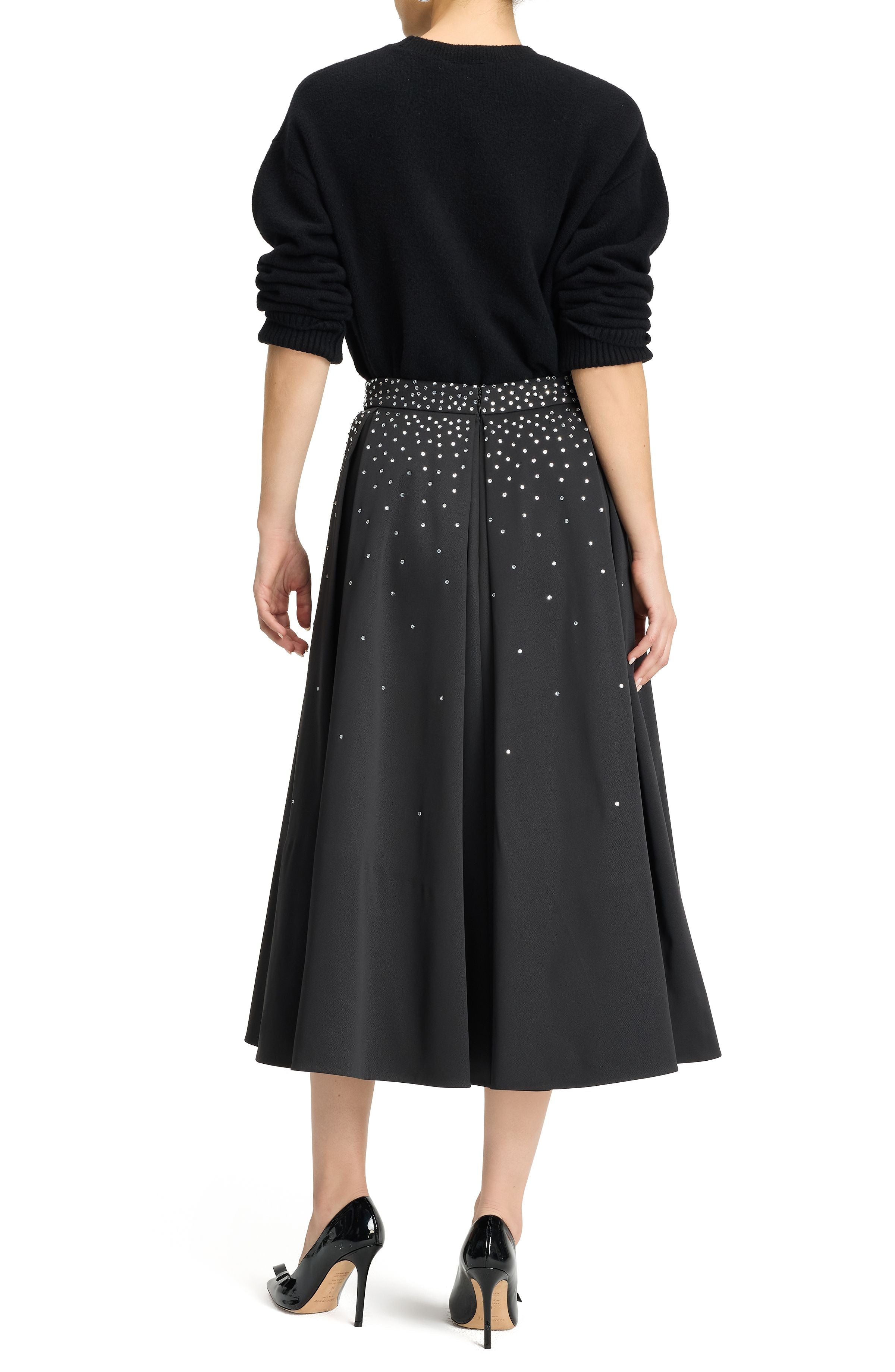 embellished midi skirt