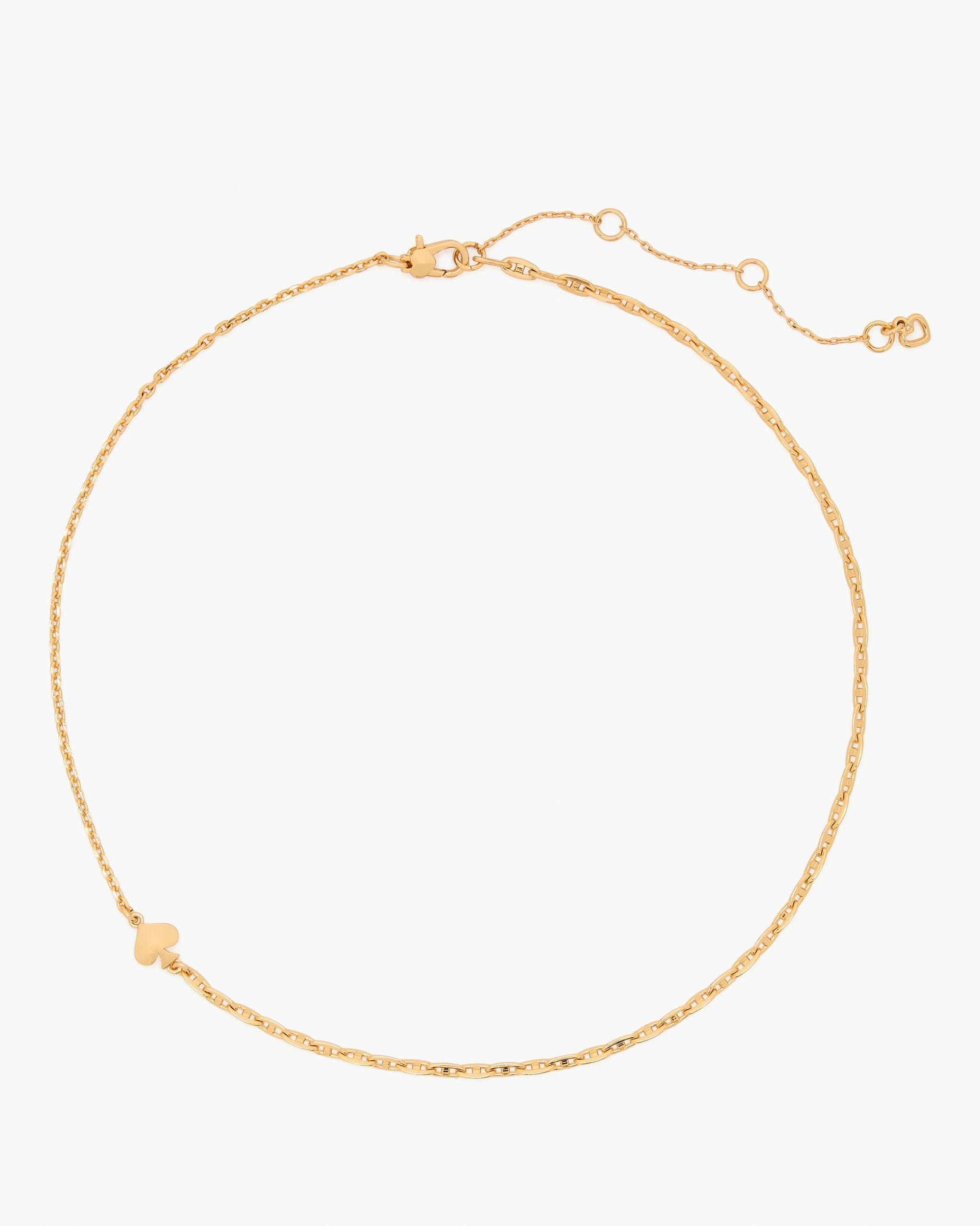 KJ314-So Spade Necklace-Gold