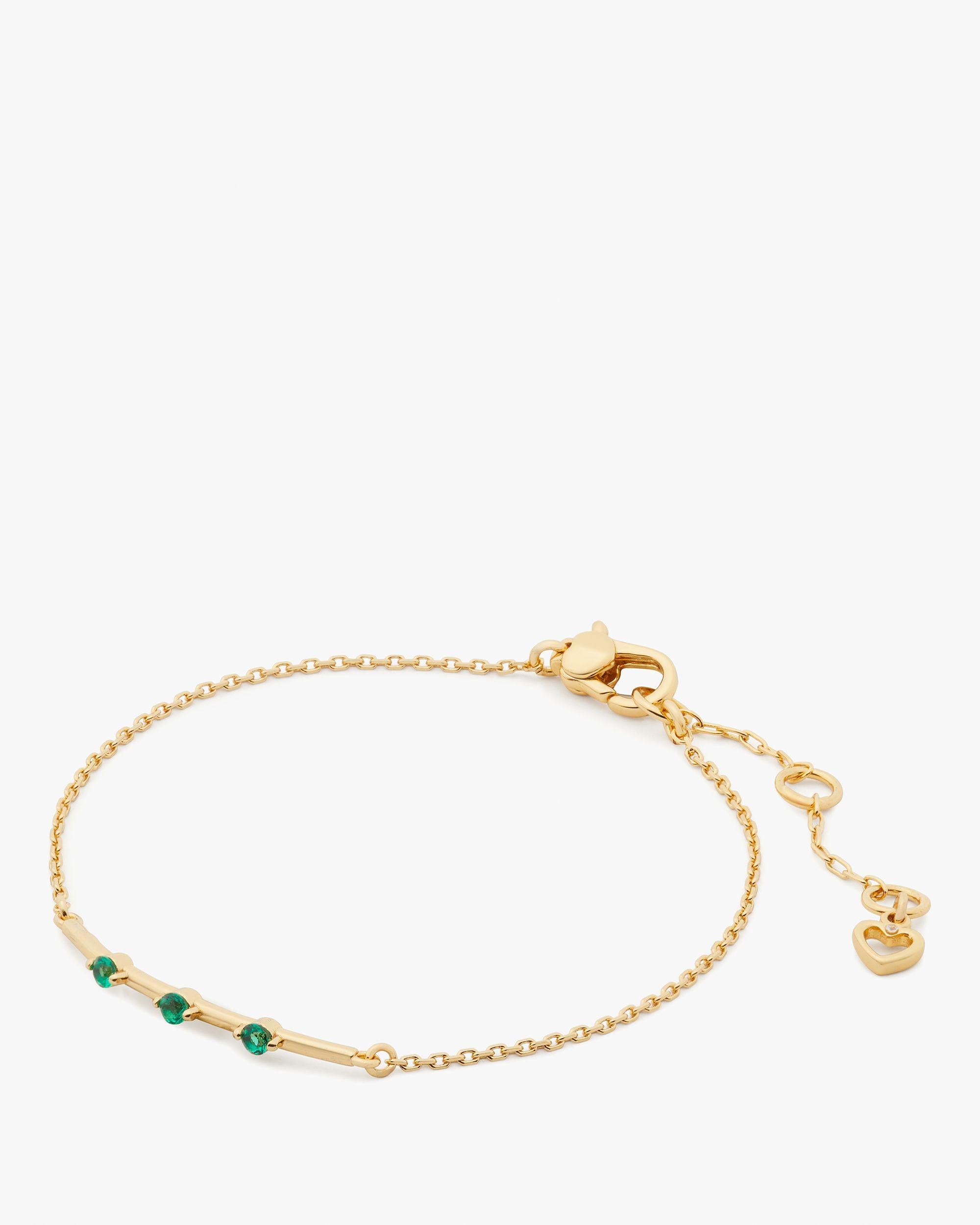 KJ401-Hint Of Shimmer Bracelet-Emerald