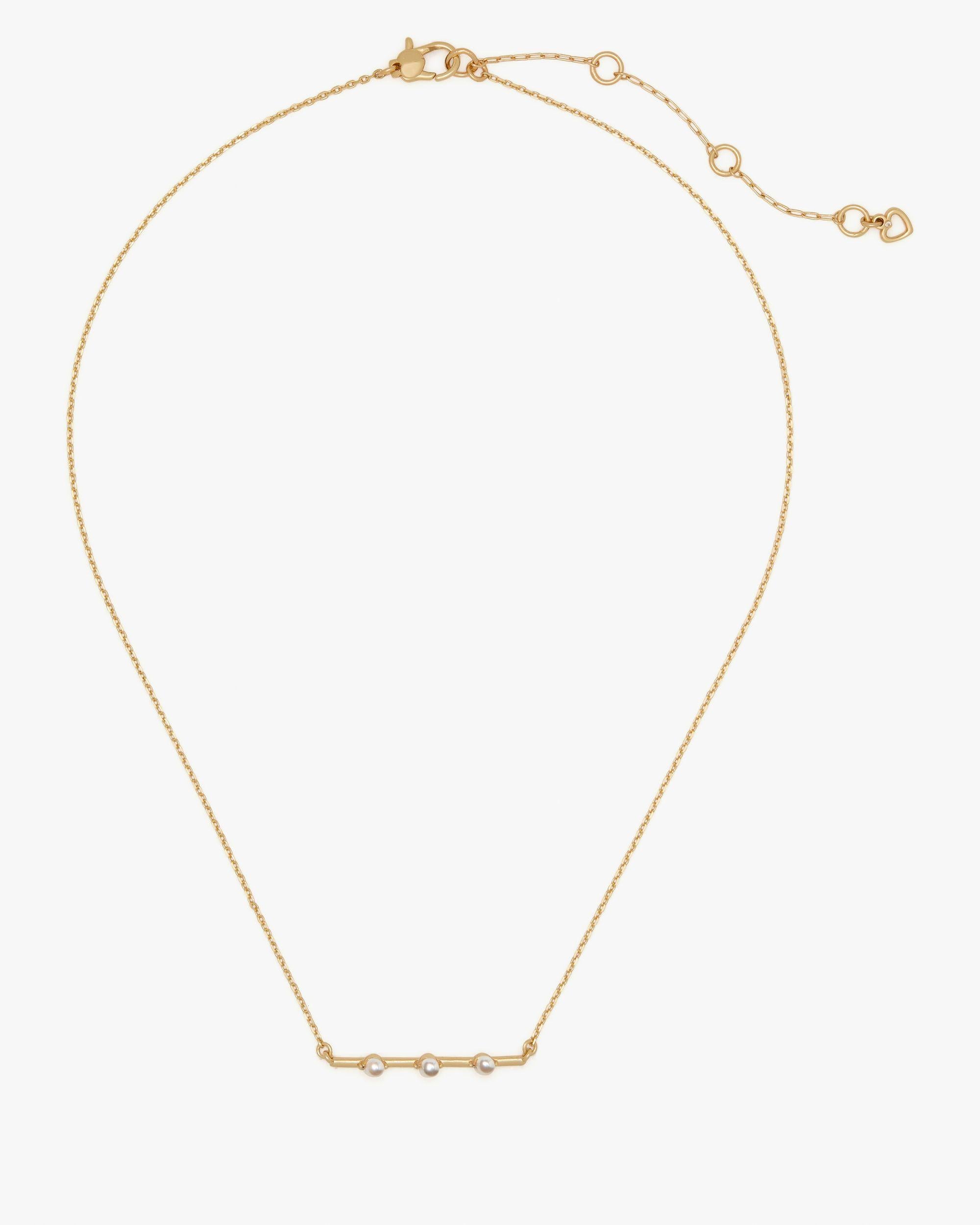 KJ410-Hint Of Shimmer Pendant-Cream/Gold