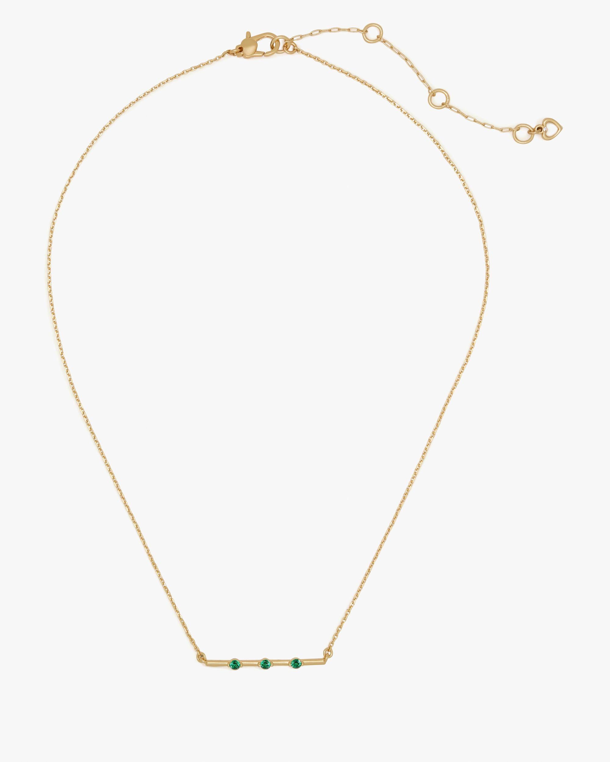 KJ411-Hint Of Shimmer Pendant-Emerald