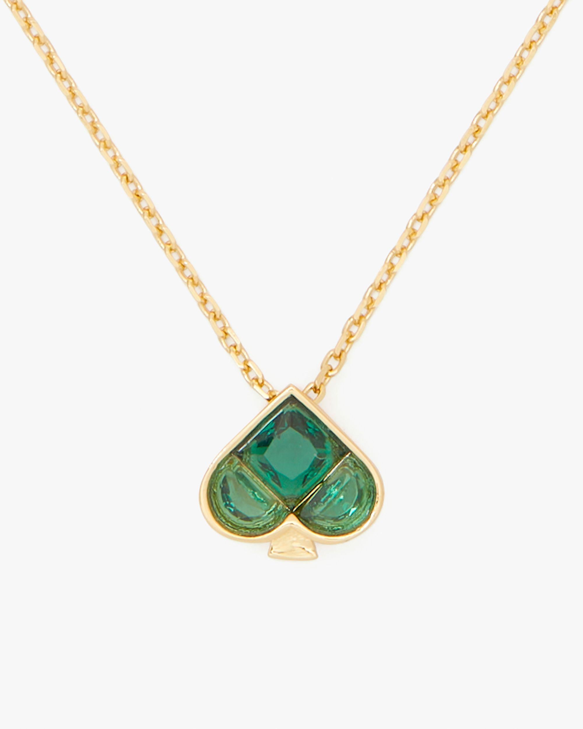 KJ663-So Spade Mini Pendant-Green