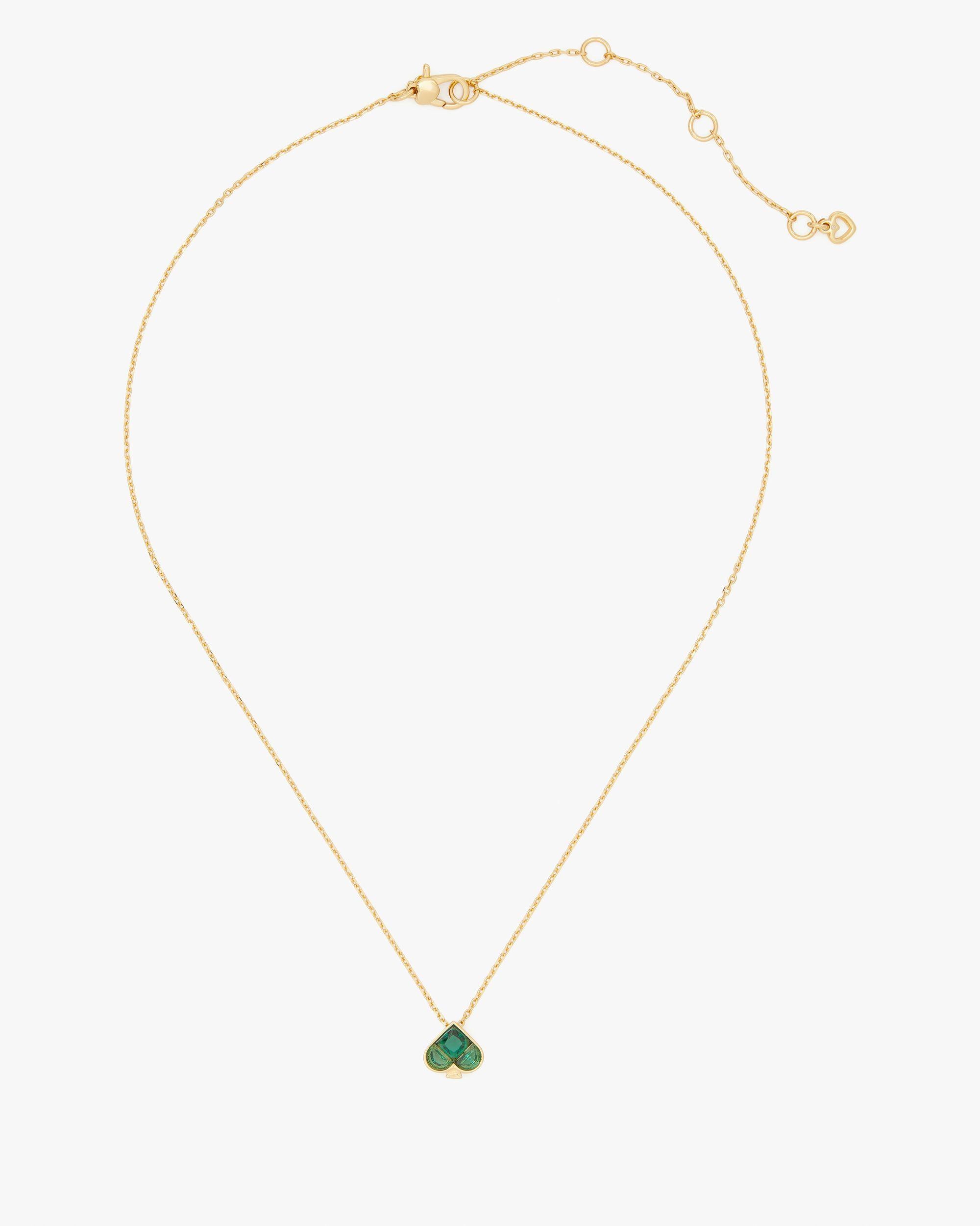 KJ663-So Spade Mini Pendant-Green