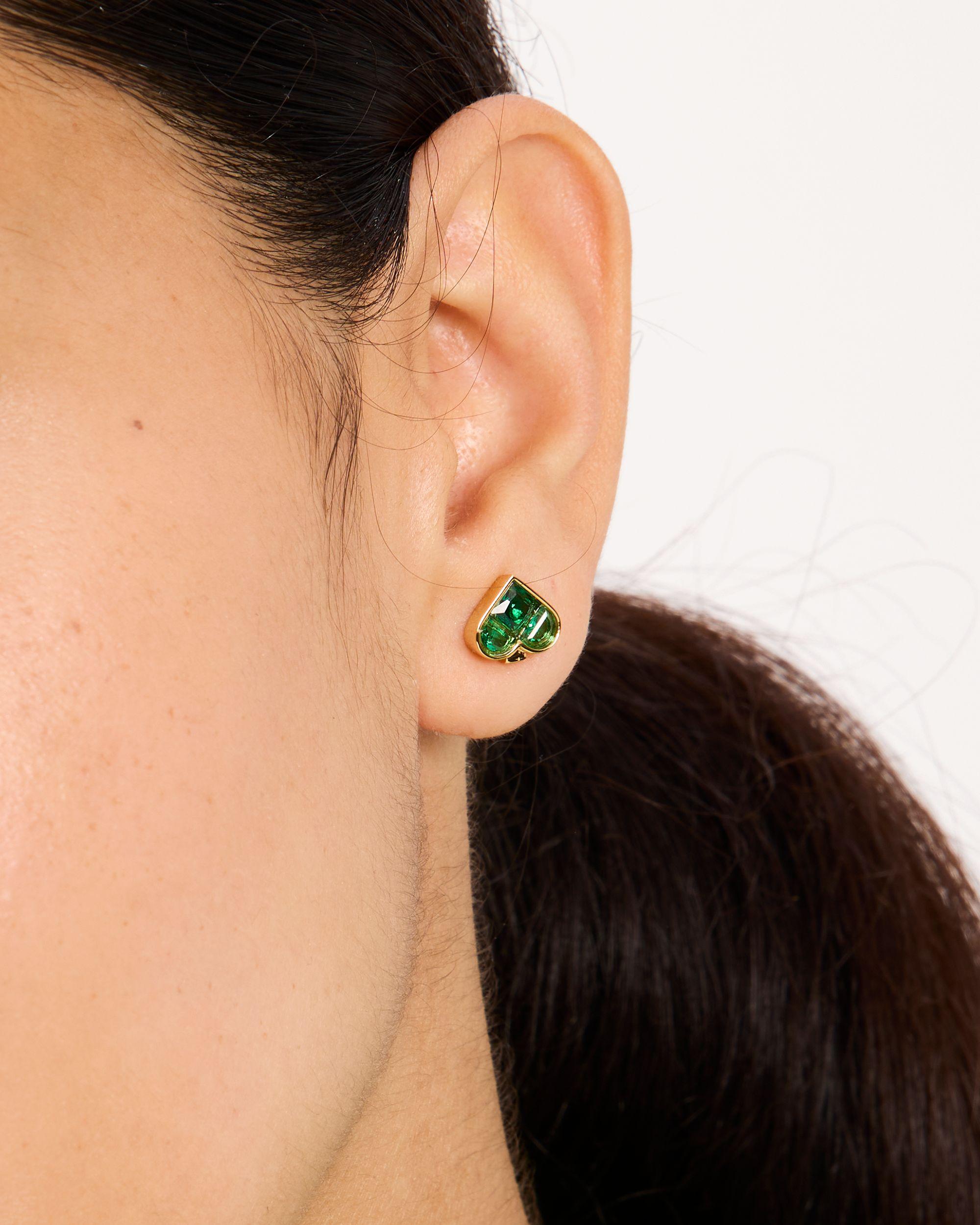 KJ668-So Spade Studs-Green