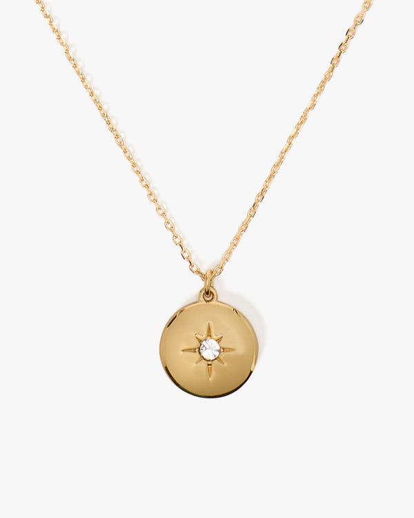 the color spark collection clear inspire medallion necklace