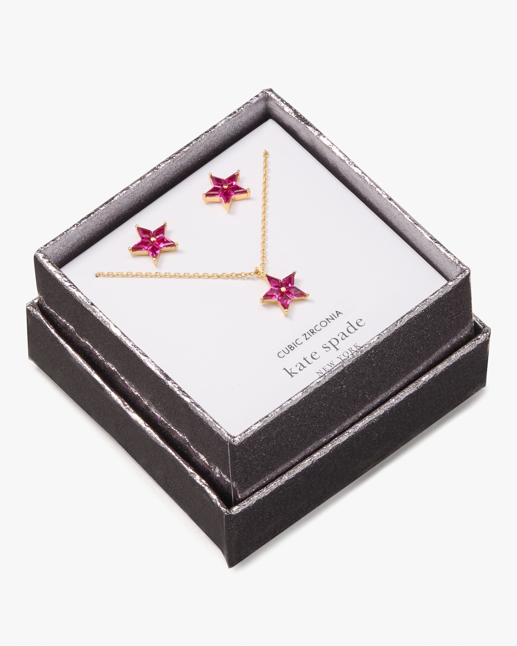 cosmos studs & pendant boxed set