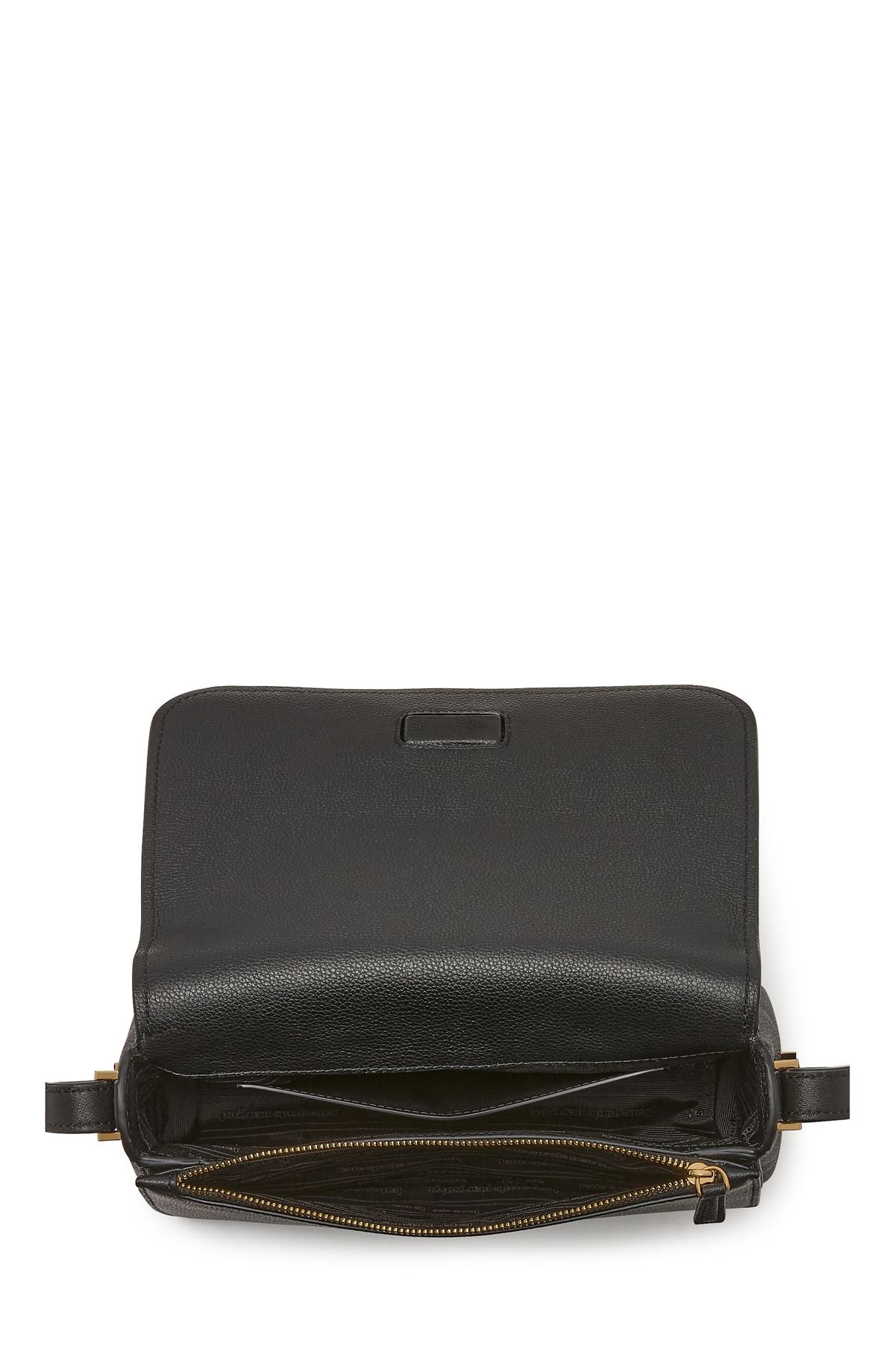 KJ911-Liv Small Flap Crossbody-Black