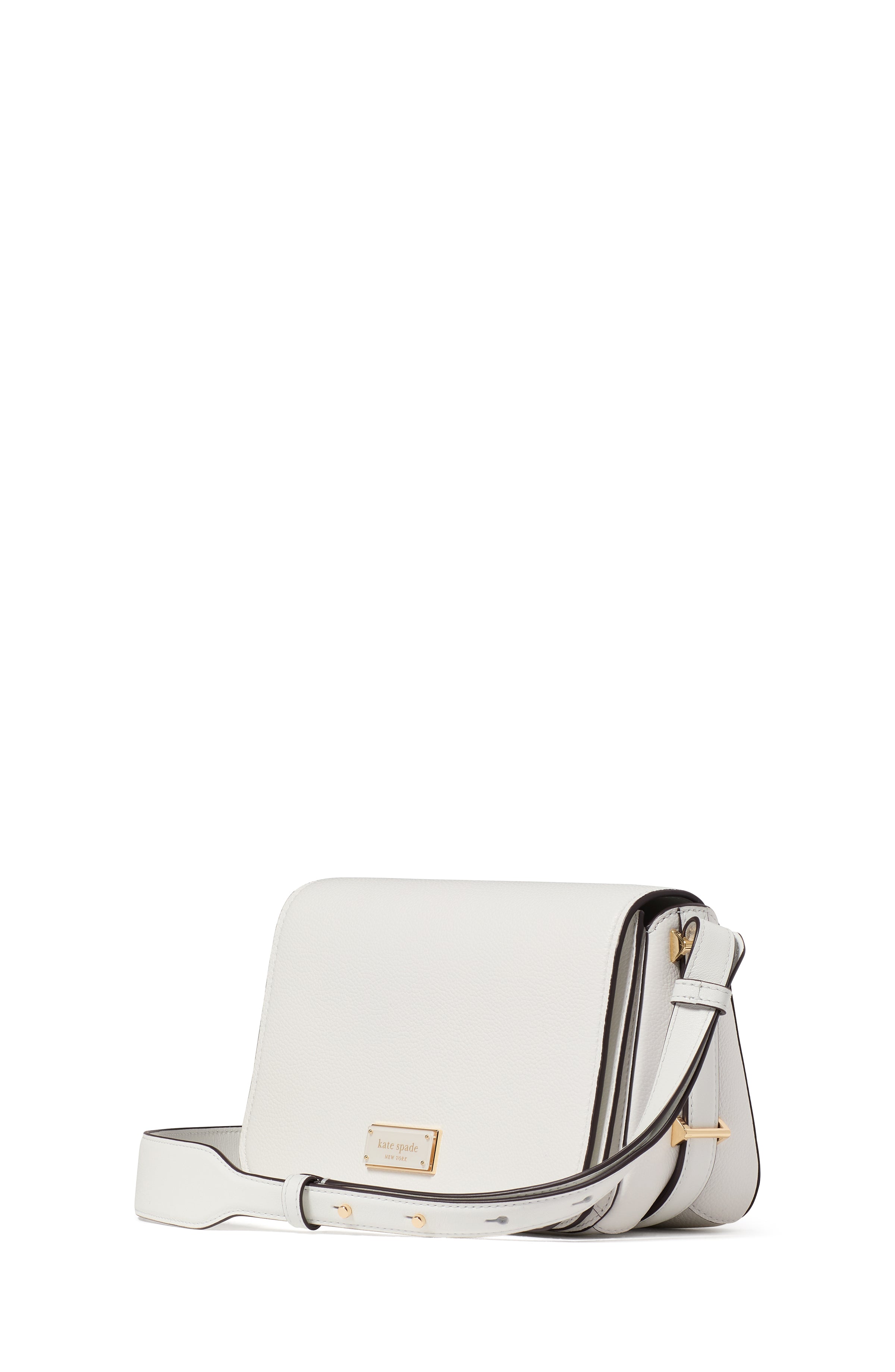 KJ911-Liv Small Flap Crossbody-True White