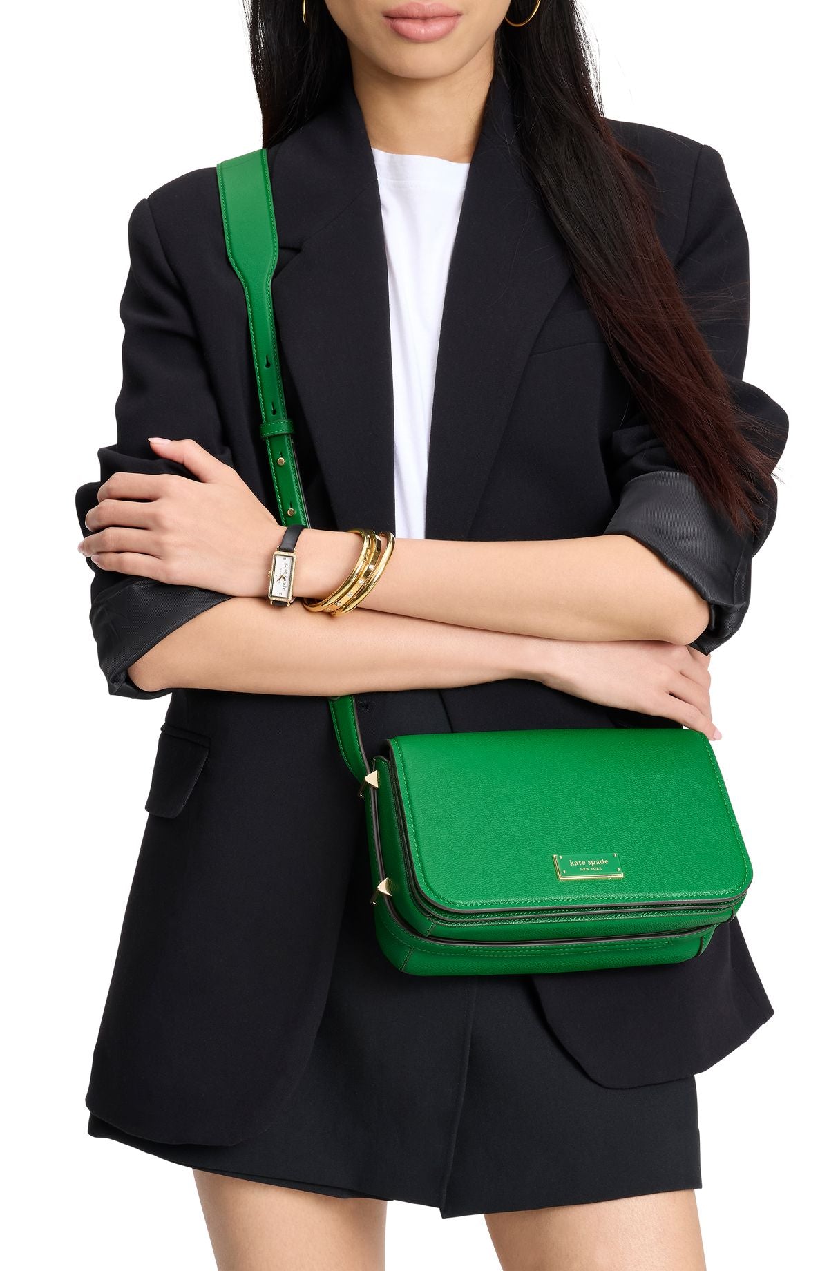 KJ911-Liv Small Flap Crossbody-Watercress