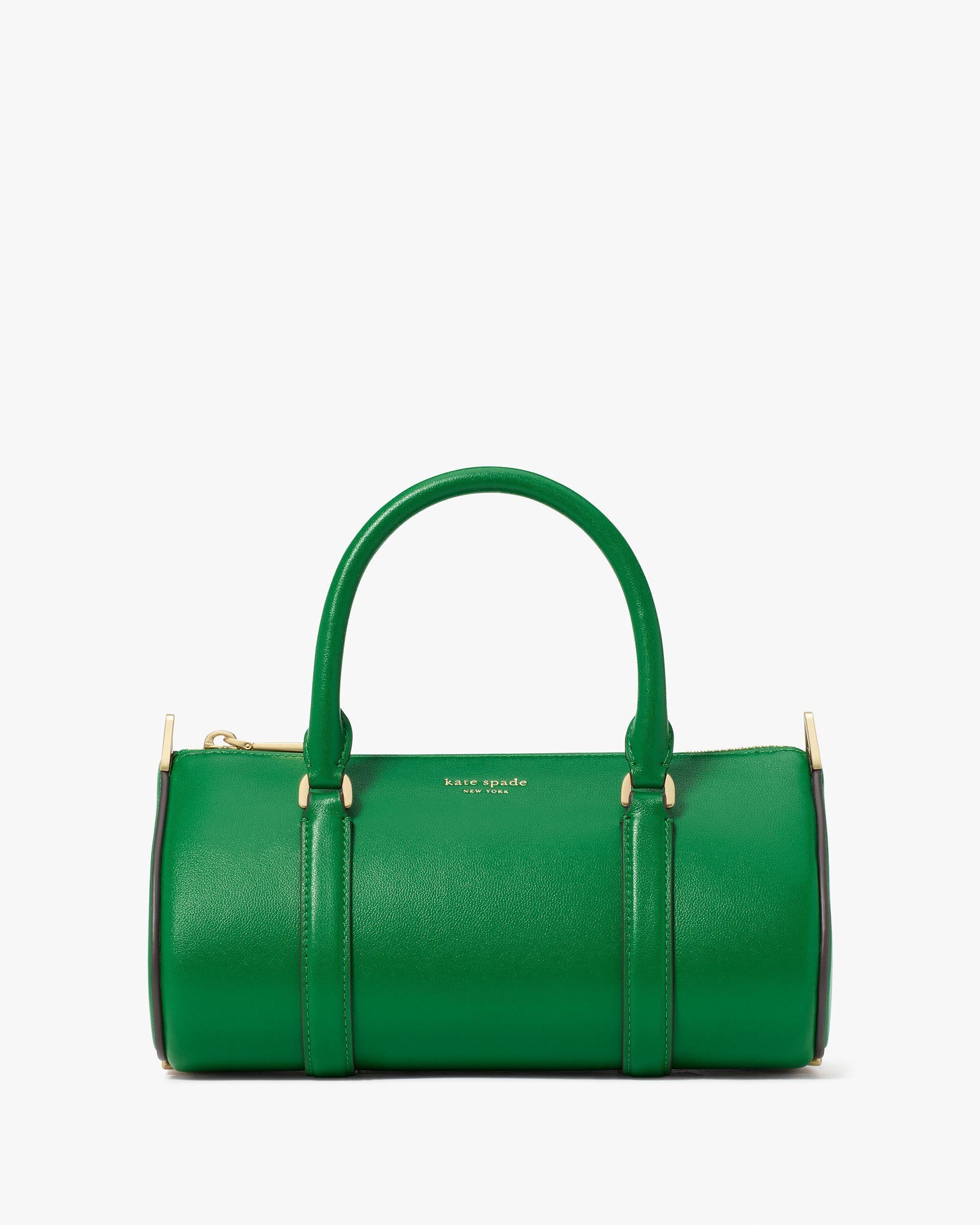 kj920-Spade Icon Small Barrel Bag-Watercress