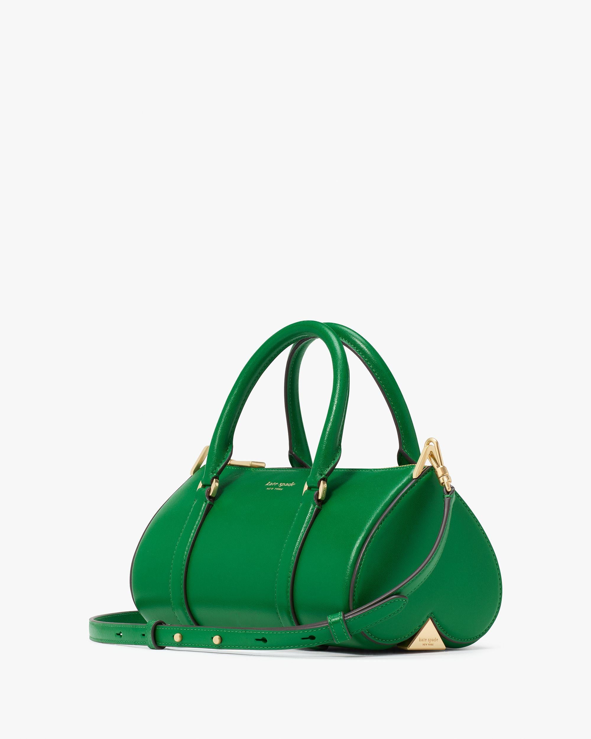 kj920-Spade Icon Small Barrel Bag-Watercress