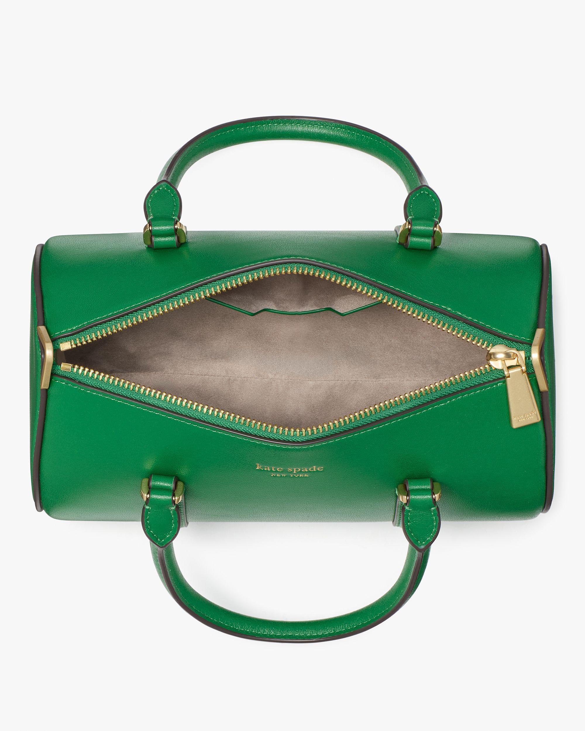 kj920-Spade Icon Small Barrel Bag-Watercress