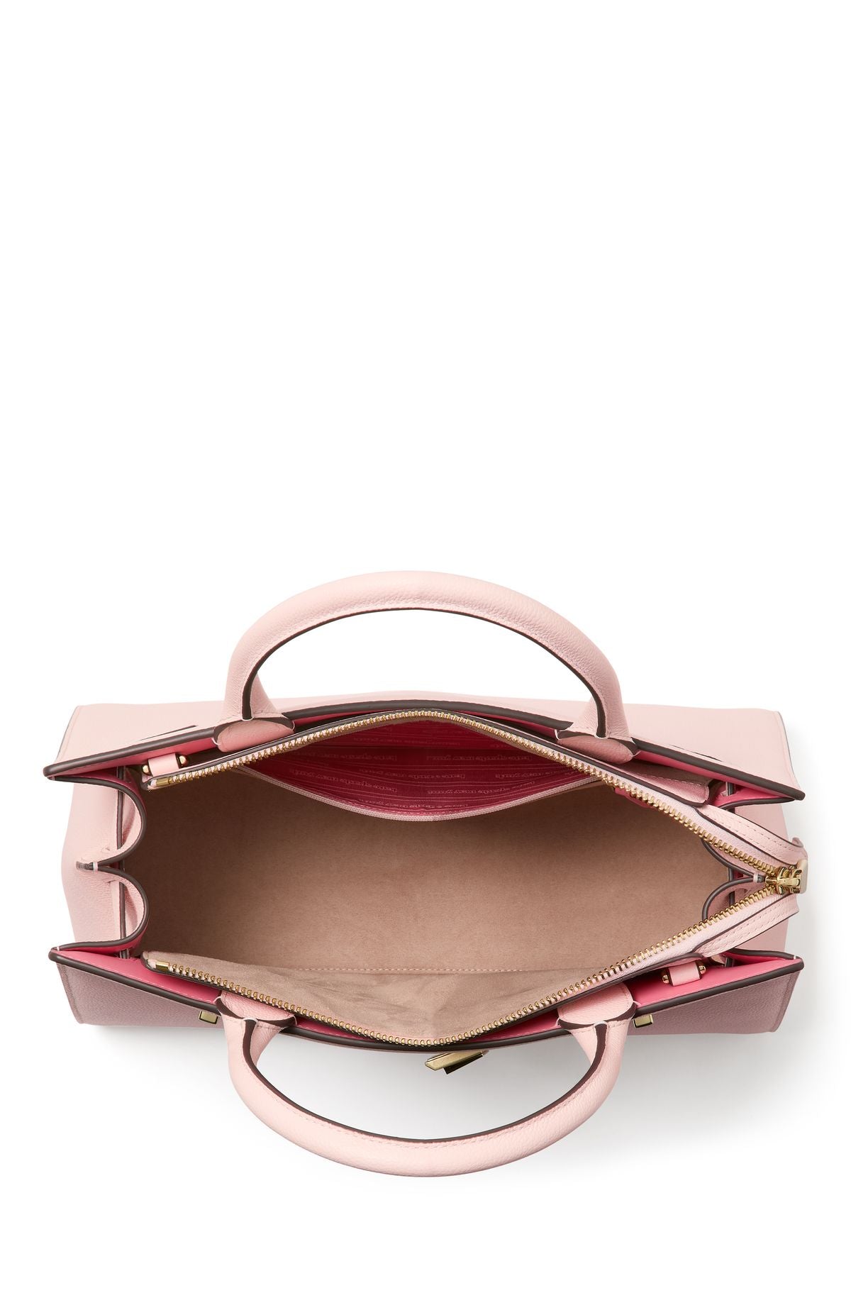 KJ927-Deco Color-Blocked Medium Satchel-Pastry Pink Multi